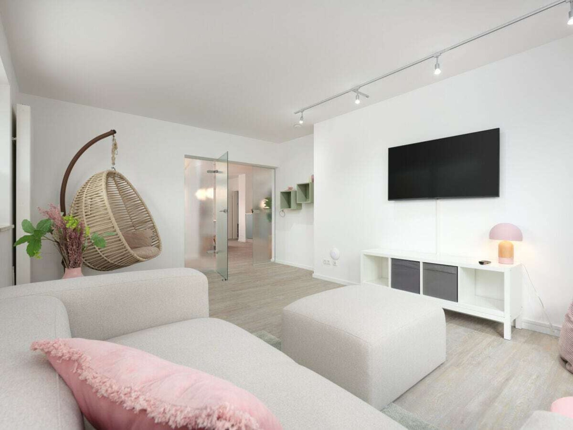 Surf Lounge: Modern appartement met kunst en terras in Laboe - foto 12
