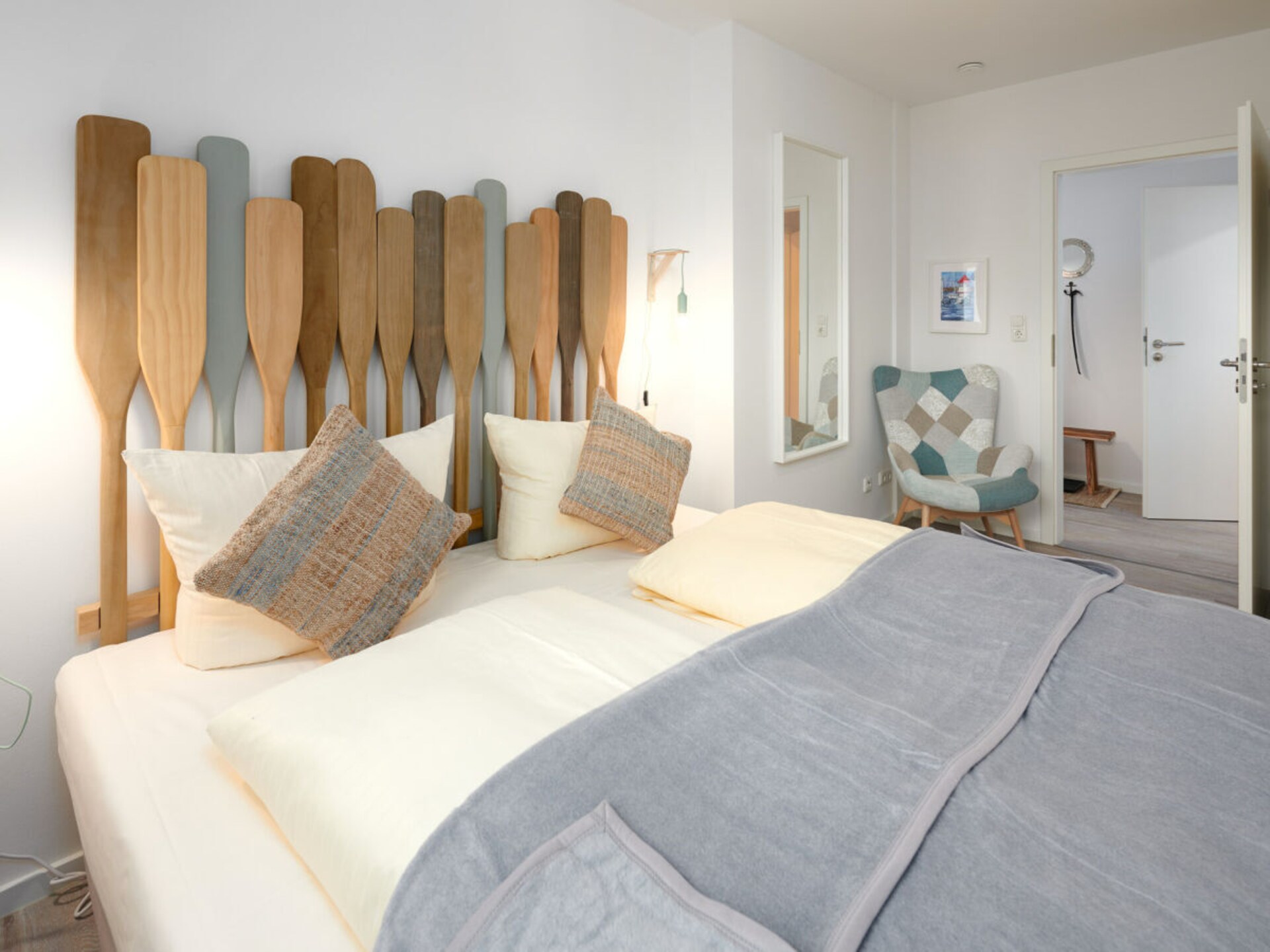 Strandoase Laboe: Stijlvol appartement met kunst en terras op loopafstand van zee - foto 17