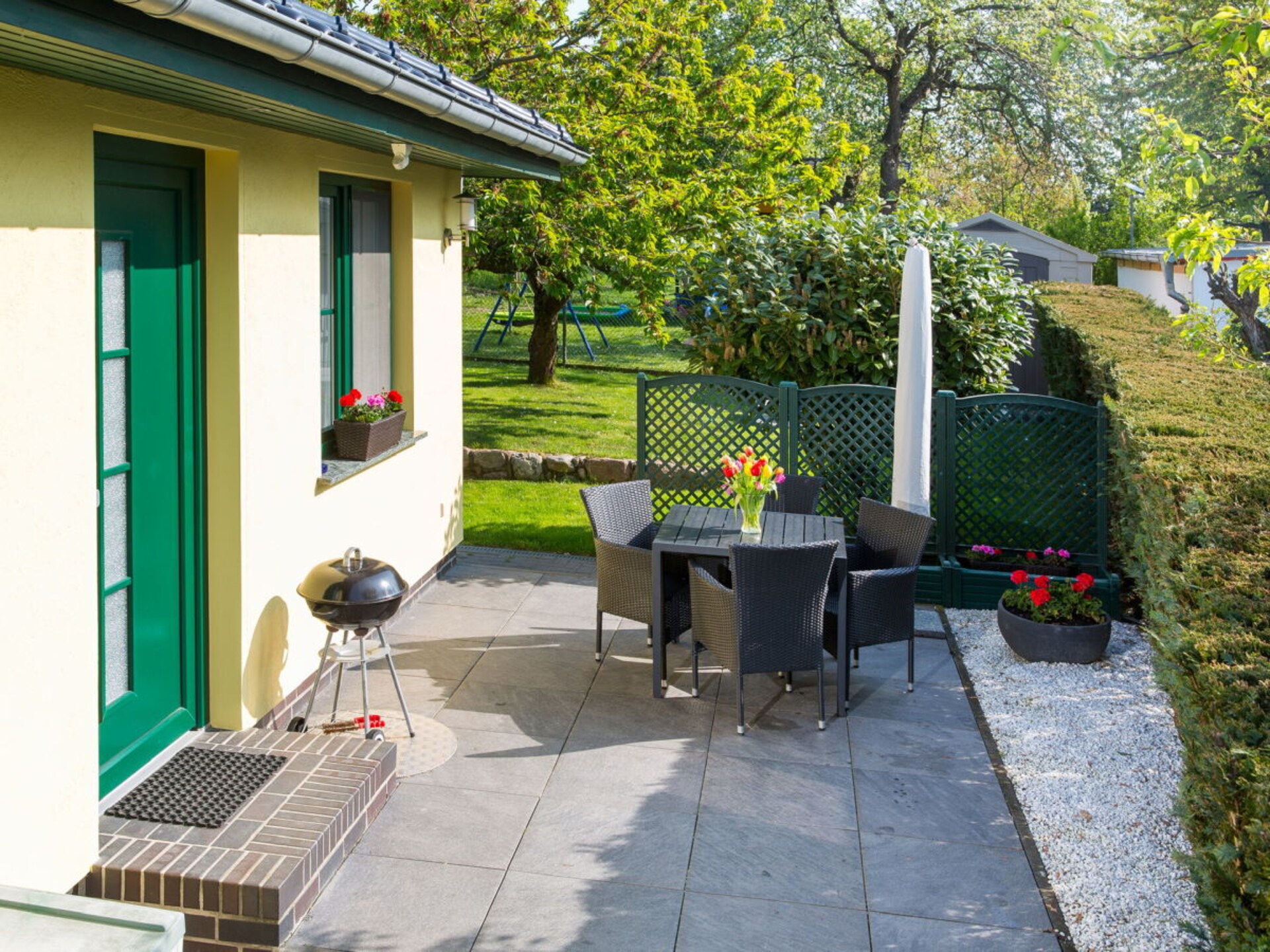 Knus appartement in Zirkow met terras, tuin & trampoline voor 3 personen - foto 3