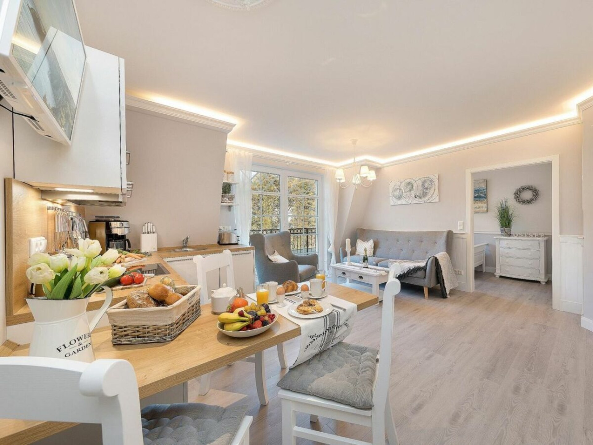 Luxe appartement met sauna & open haard op 400m van het strand in Zingst - foto 6