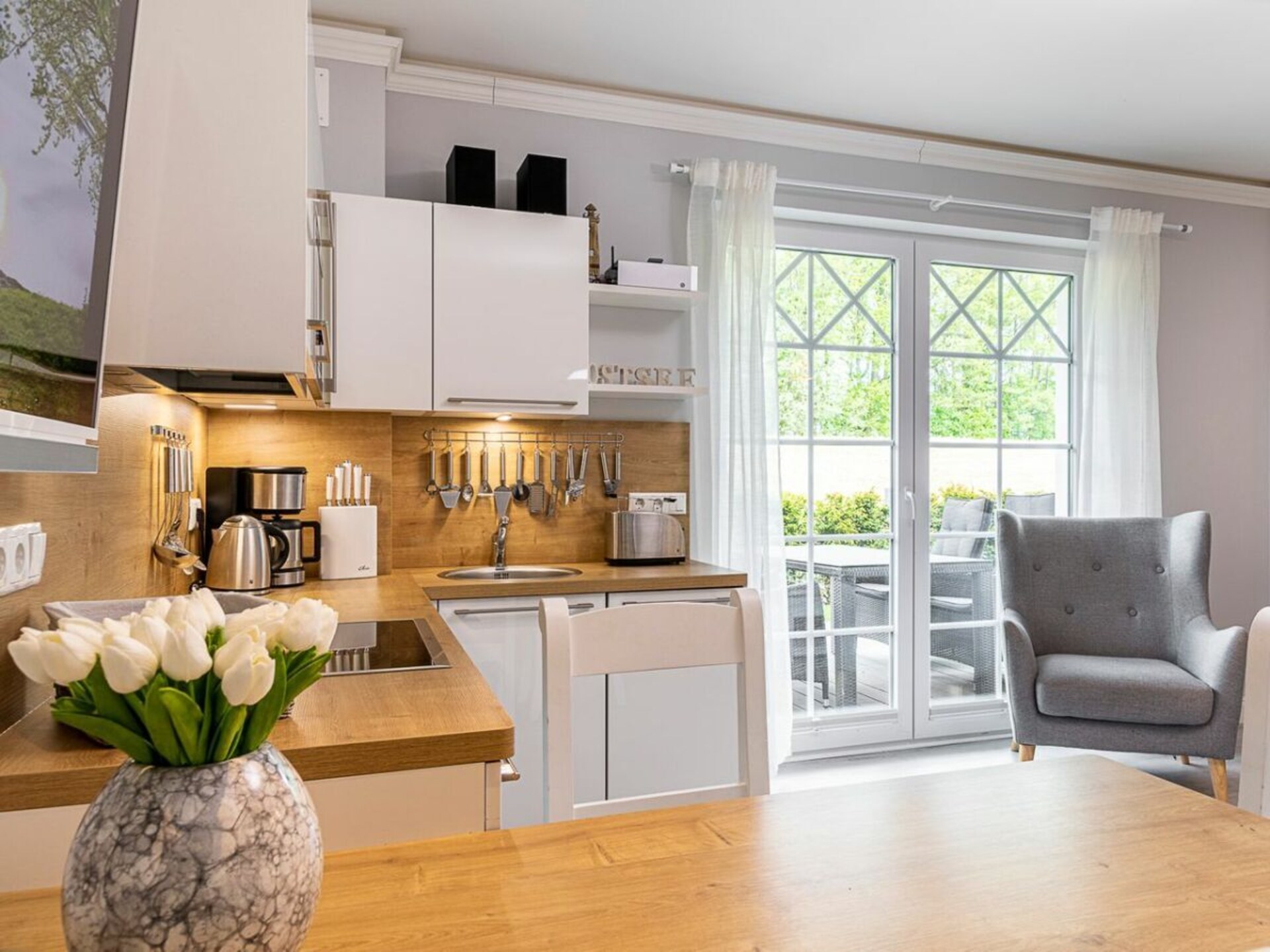 Luxe appartement met sauna & open haard op 400m van het strand in Zingst - foto 12