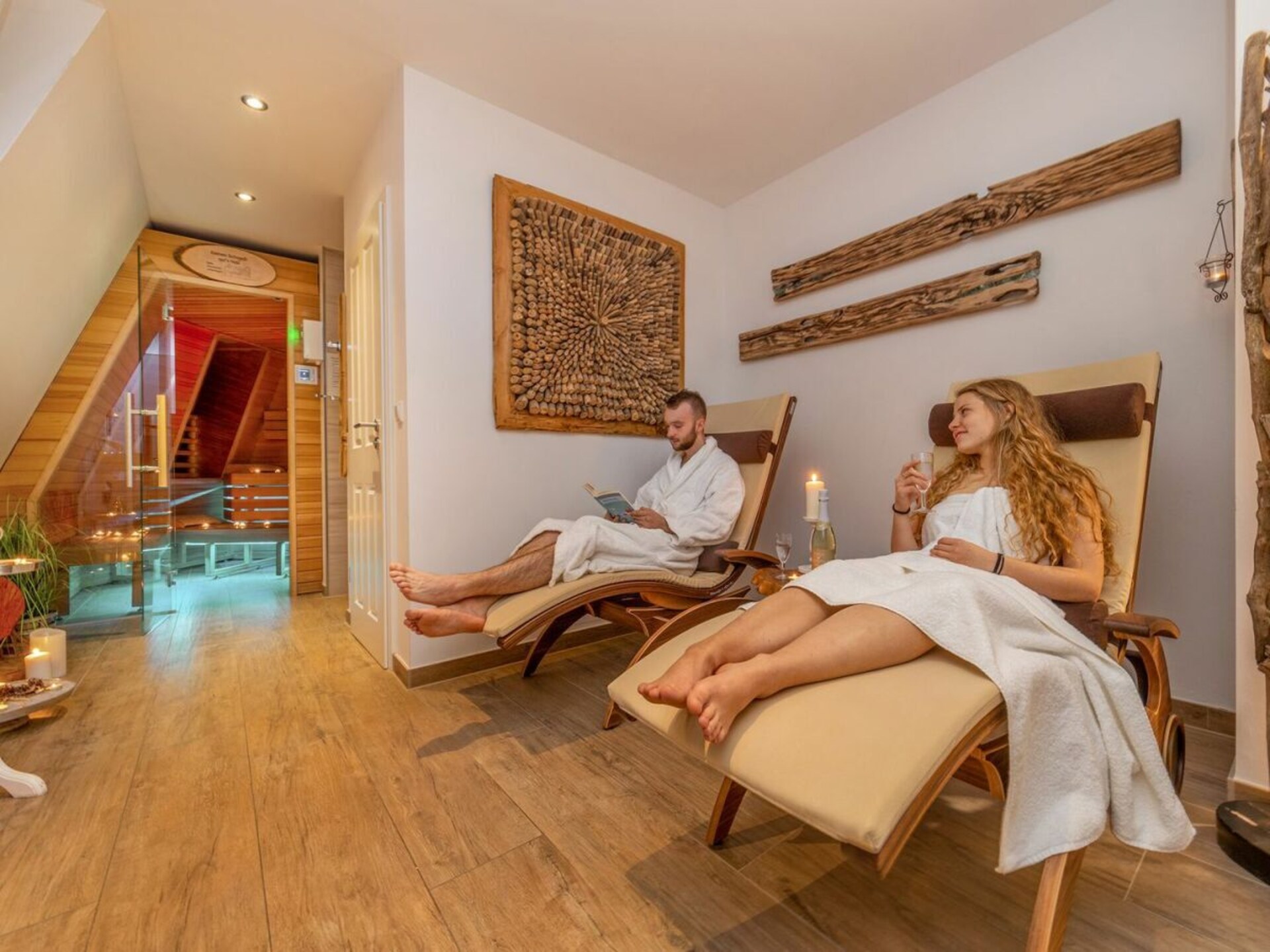 Luxe appartement met sauna & open haard op 400m van het strand in Zingst - foto 26