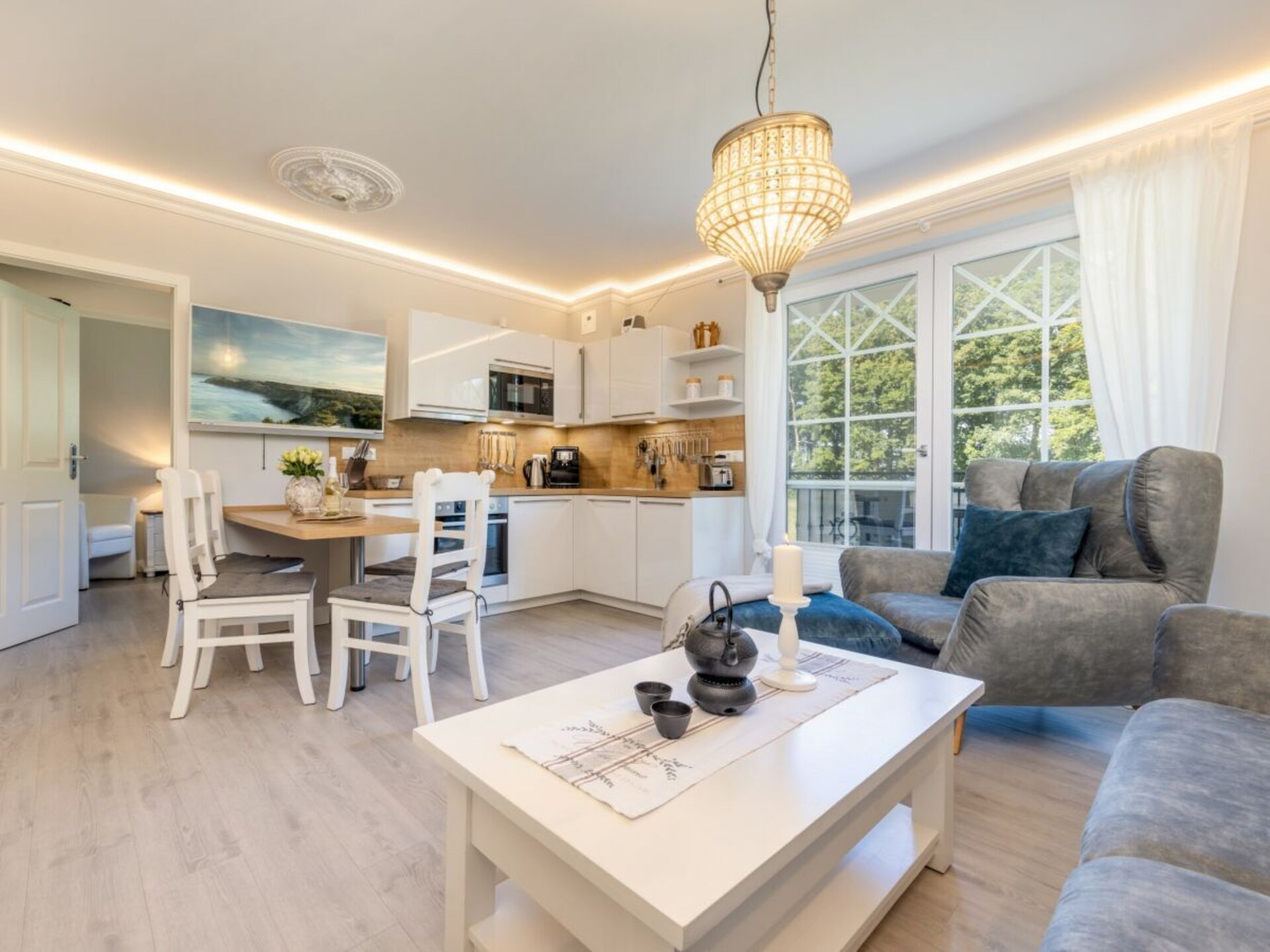 Luxe appartement met sauna & open haard op 400m van het strand in Zingst - foto 27