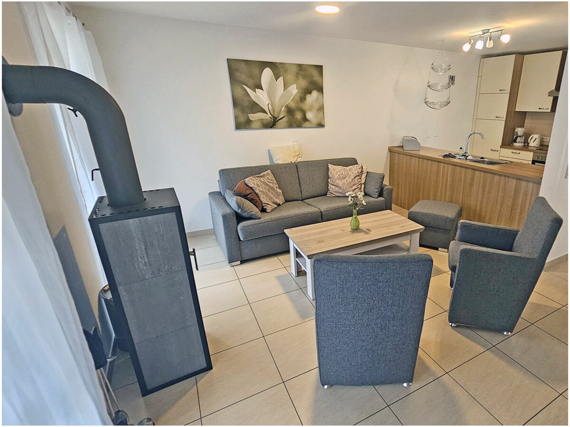 Knus vakantiehuis met sauna en open haard op 500m van strand Glowe - foto 9