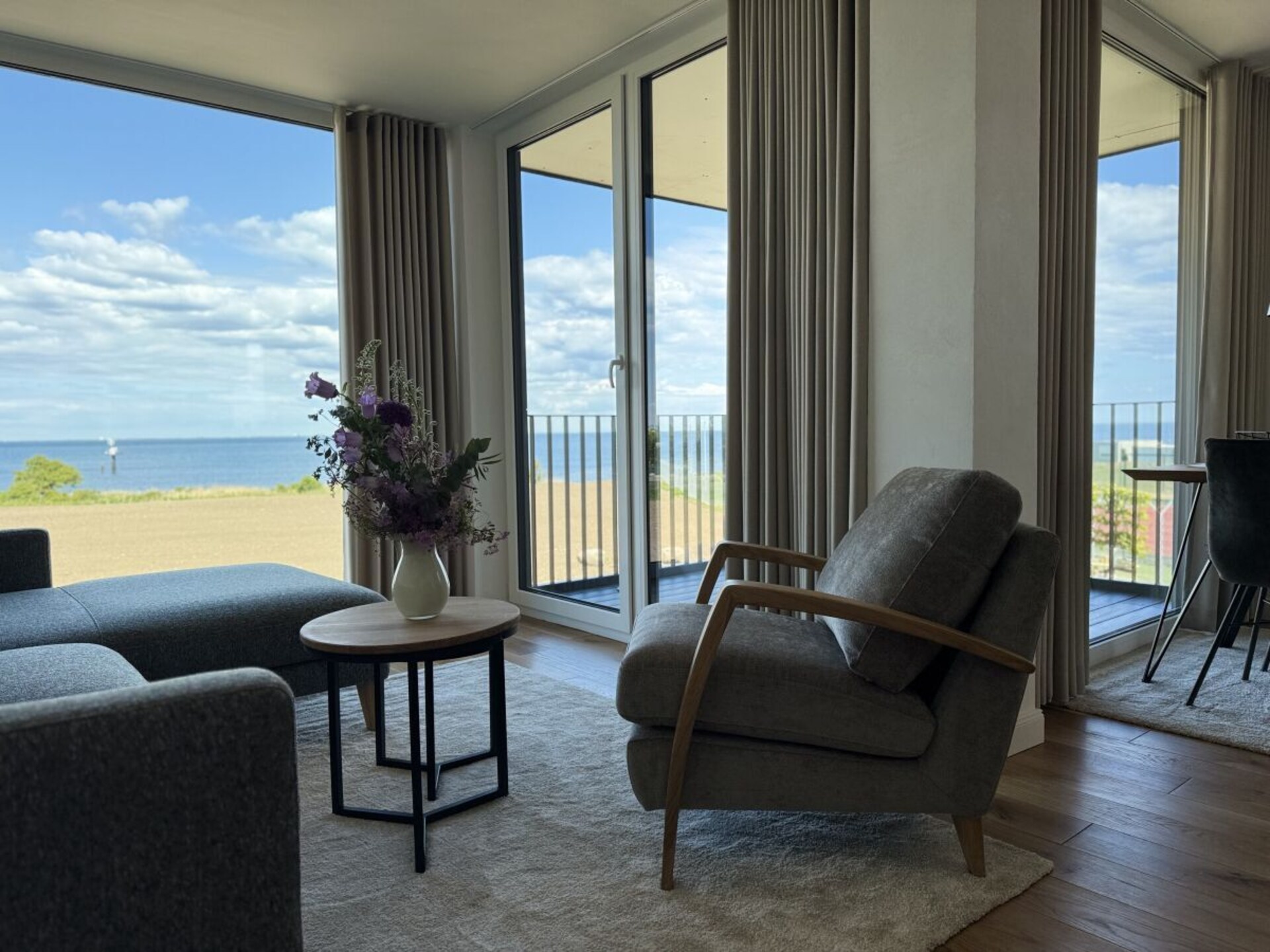 Stijlvol appartement met panoramisch zeezicht en privéstrand op Fehmarn - foto 13