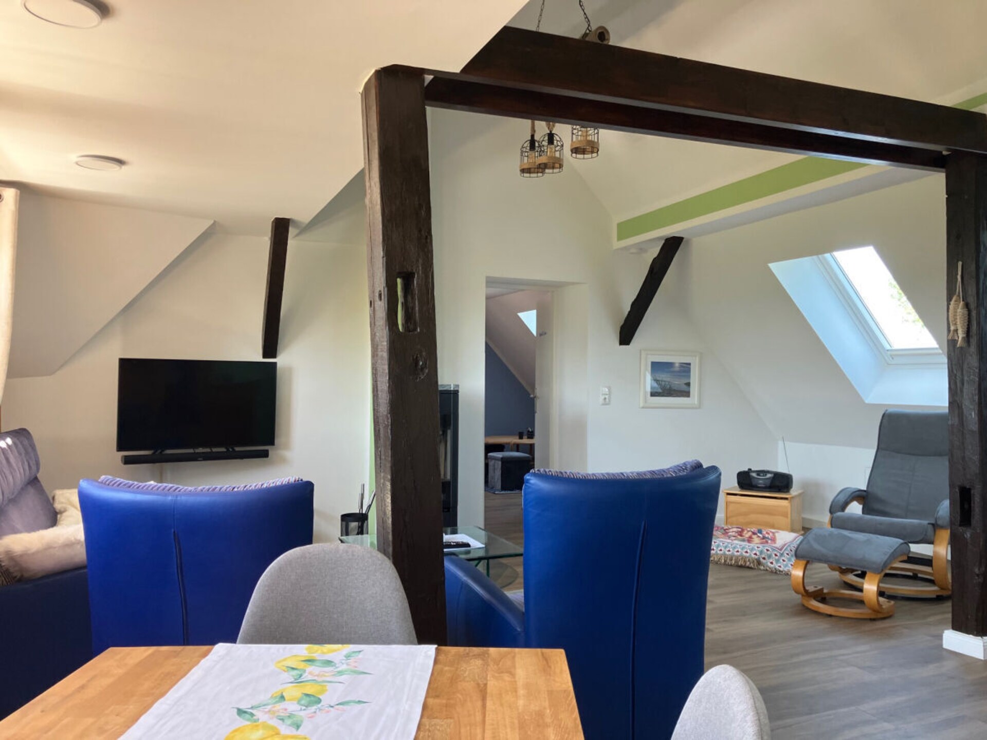 Ruim 4-sterren maisonnette met waterzicht bij Tremter Bodden - foto 14