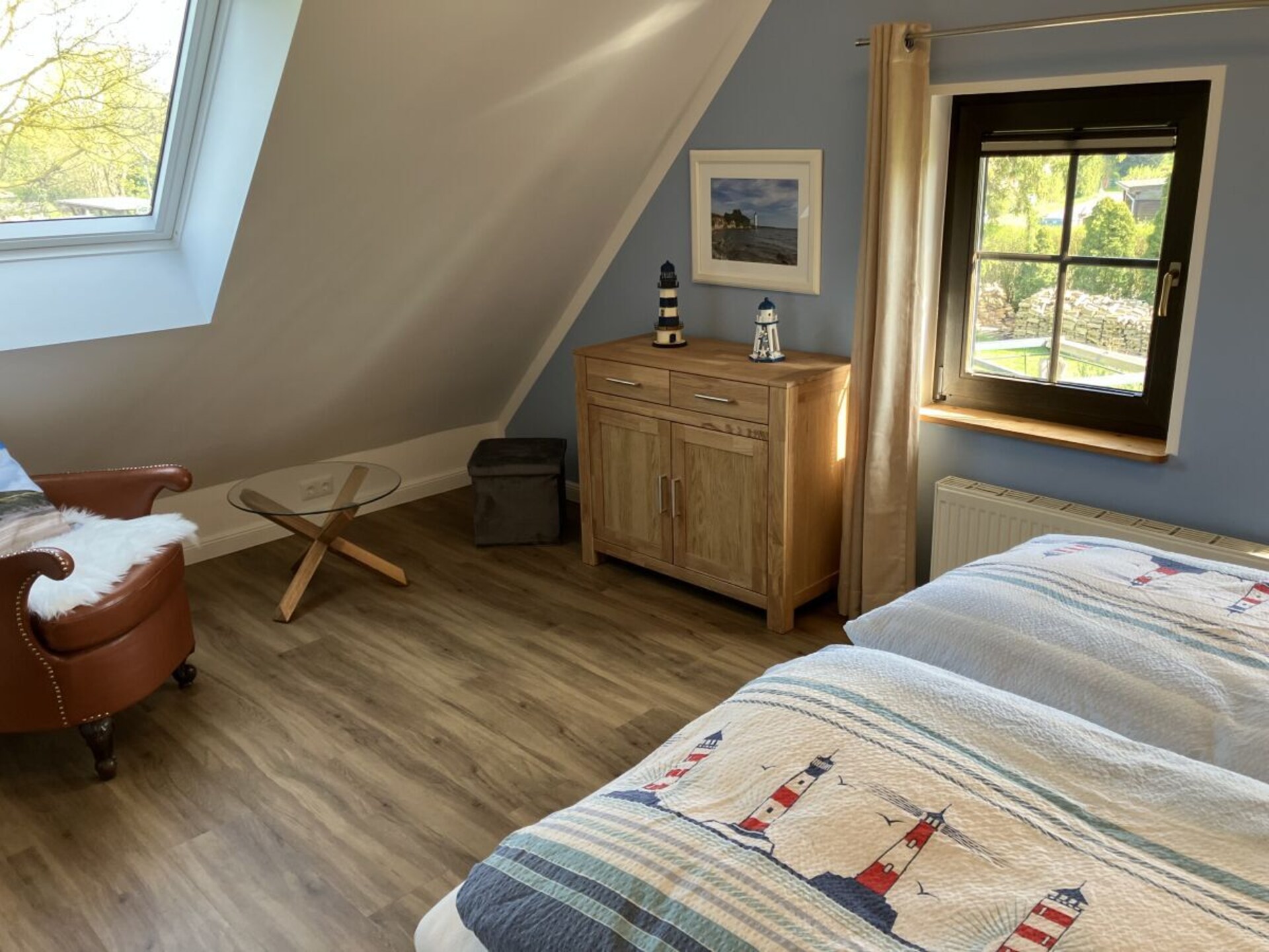 Ruim 4-sterren maisonnette met waterzicht bij Tremter Bodden - foto 21