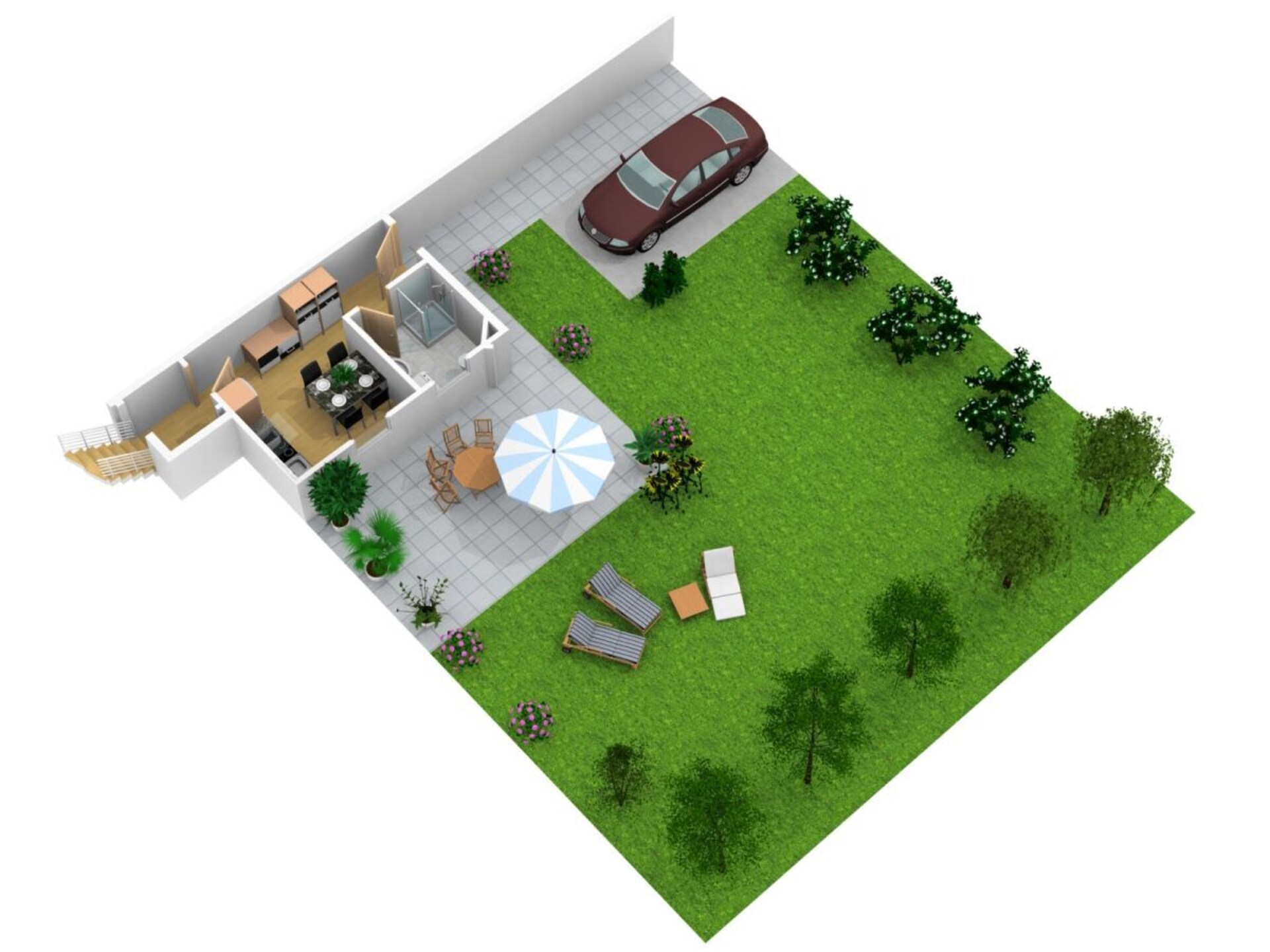 Ruim 4-sterren maisonnette met waterzicht bij Tremter Bodden - foto 41