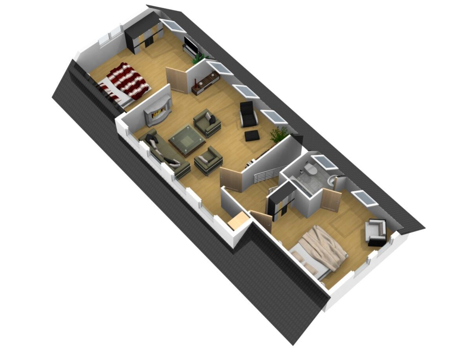 Ruim 4-sterren maisonnette met waterzicht bij Tremter Bodden - foto 42