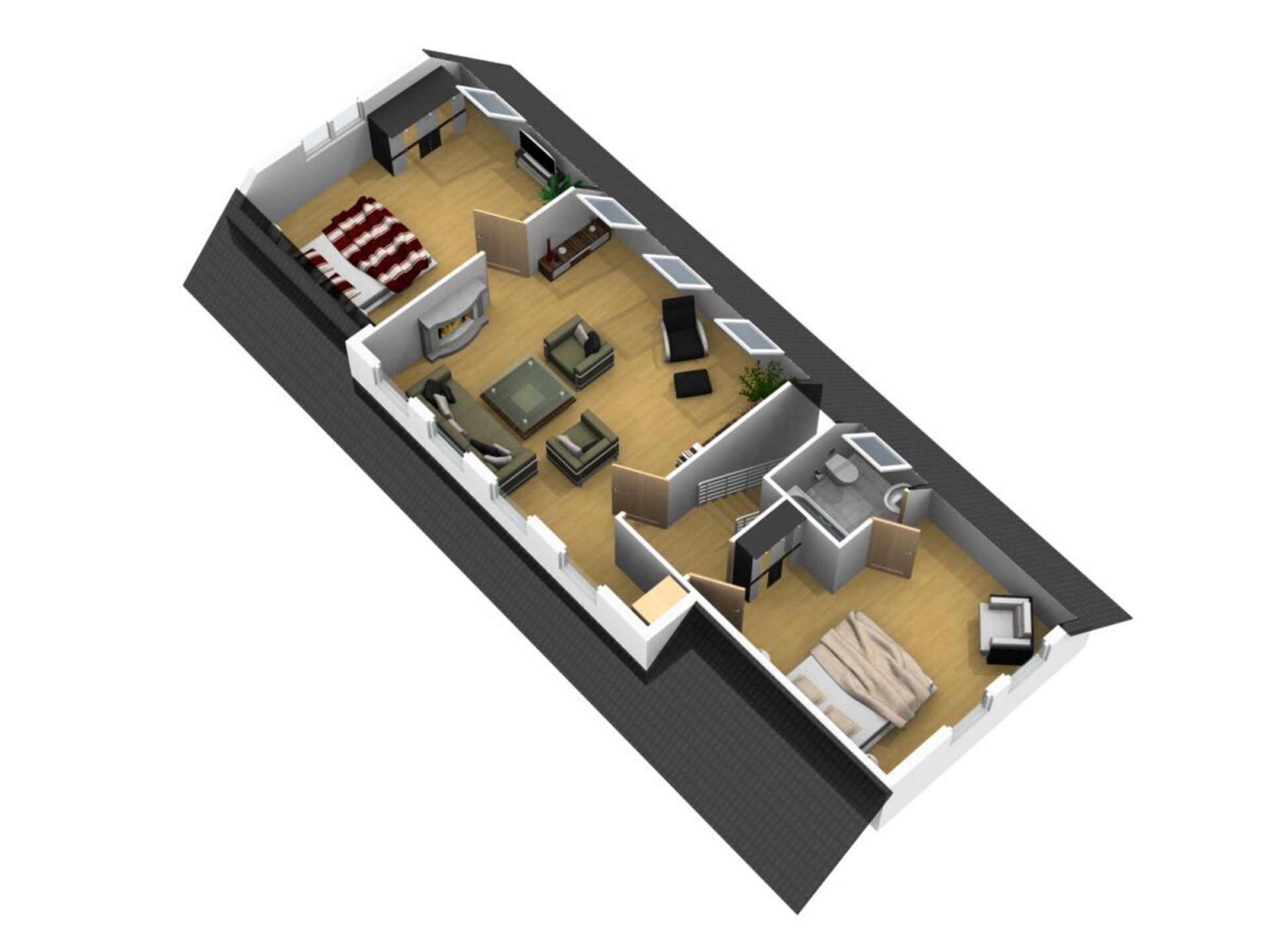 Ruim 4-sterren maisonnette met waterzicht bij Tremter Bodden - foto 45