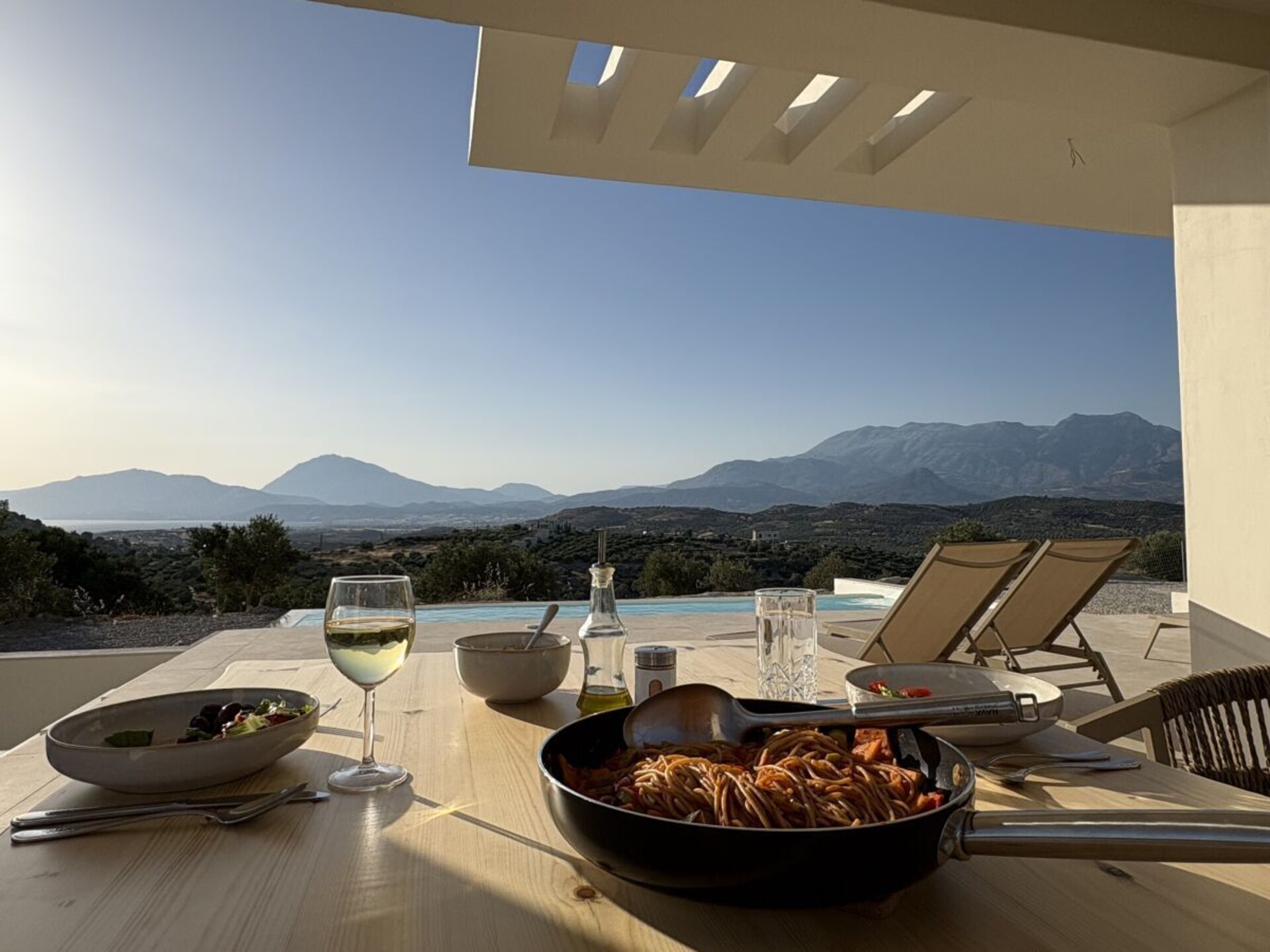 Panoramisch appartement met zee- en bergzicht in Kamilari, Kreta - foto 8