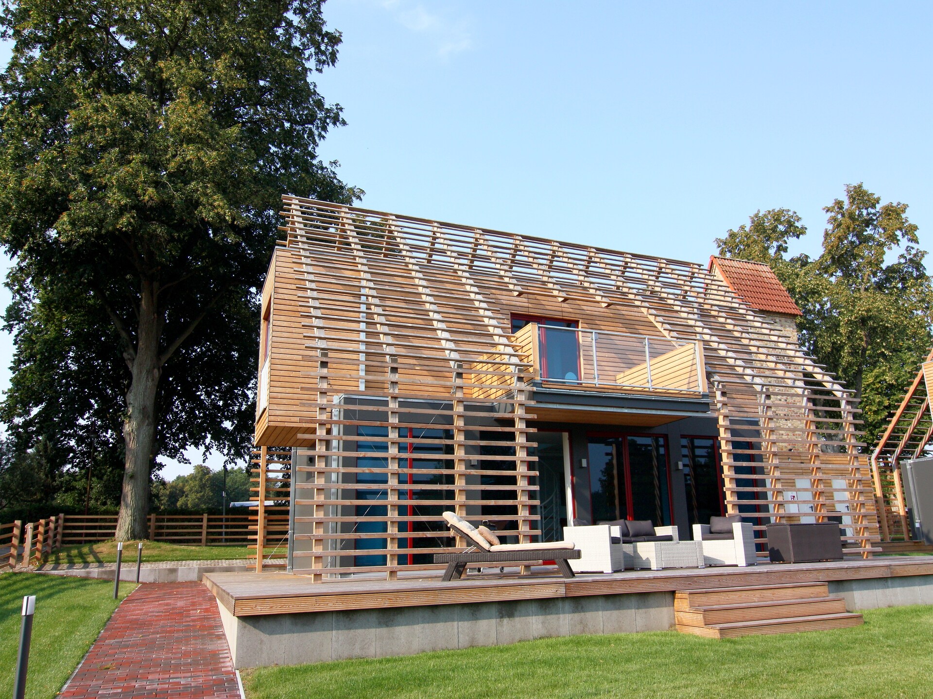 Modern chalet met balkon op paardenparadijs bij Schwerin - foto 1