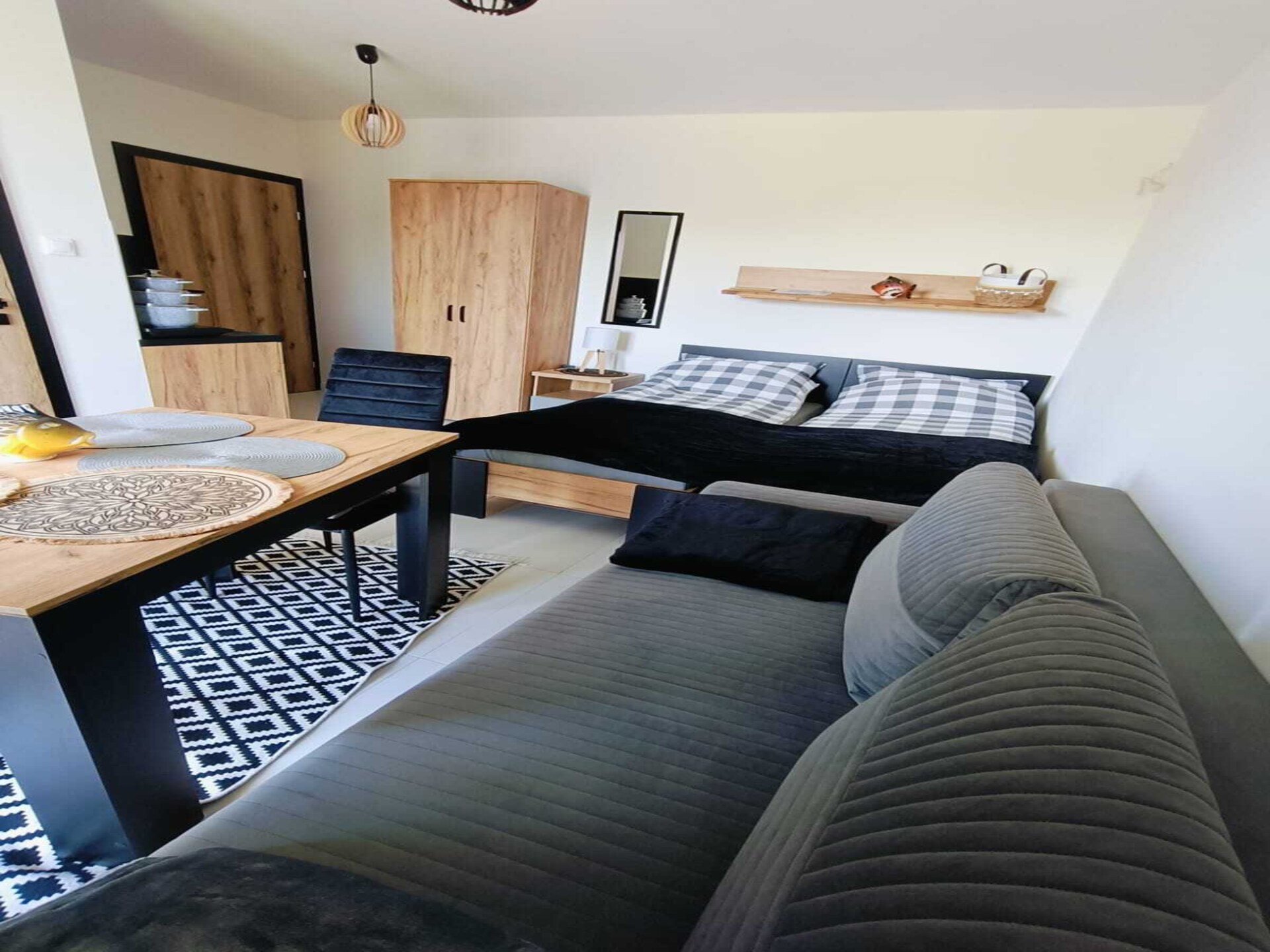 Knusse bosstudio voor 3 personen bij zee in Mielenko - foto 3