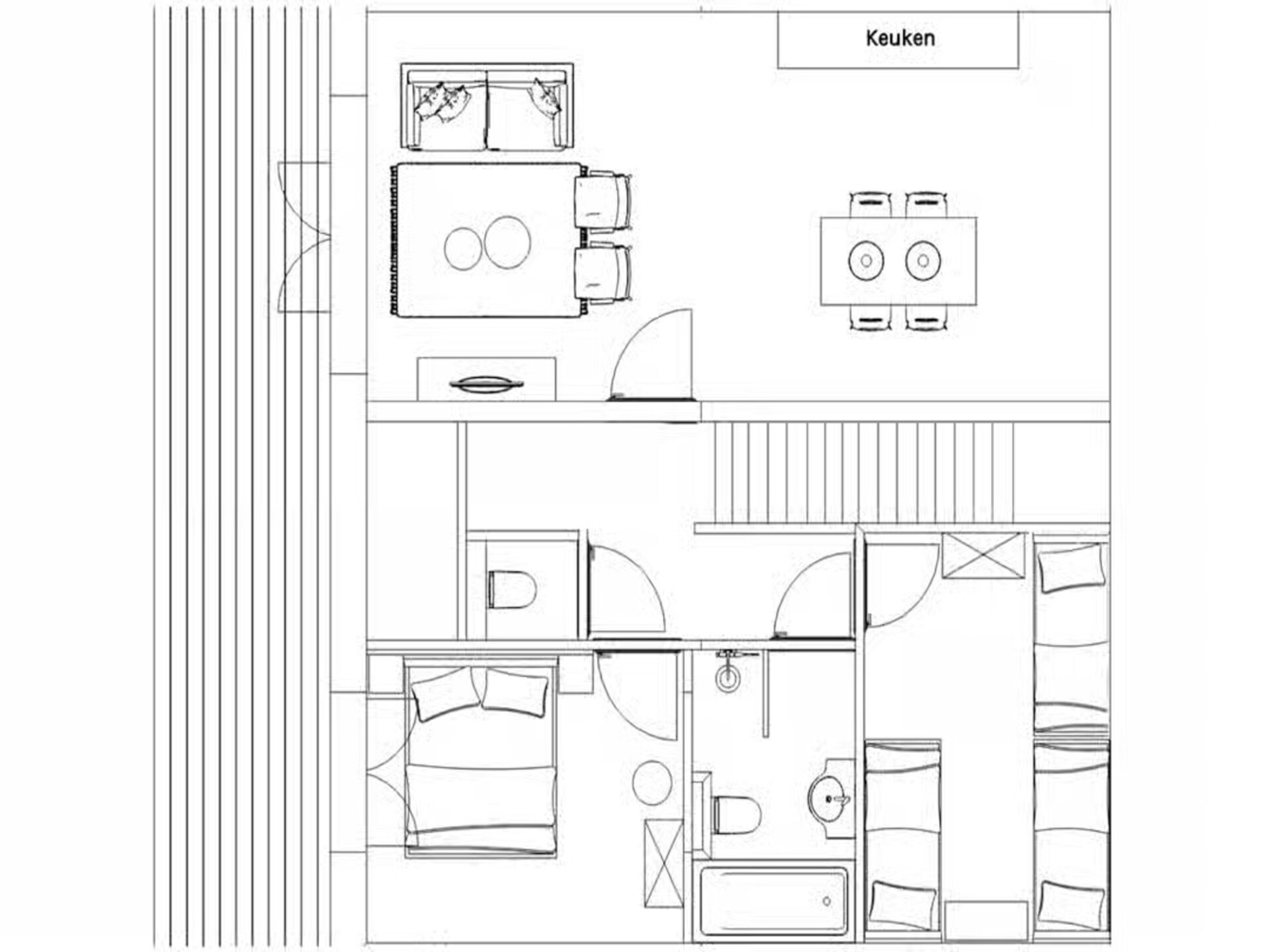 Luxe familielodge op de eerste verdieping in hartje Zoutelande, 150m van strand - foto 25