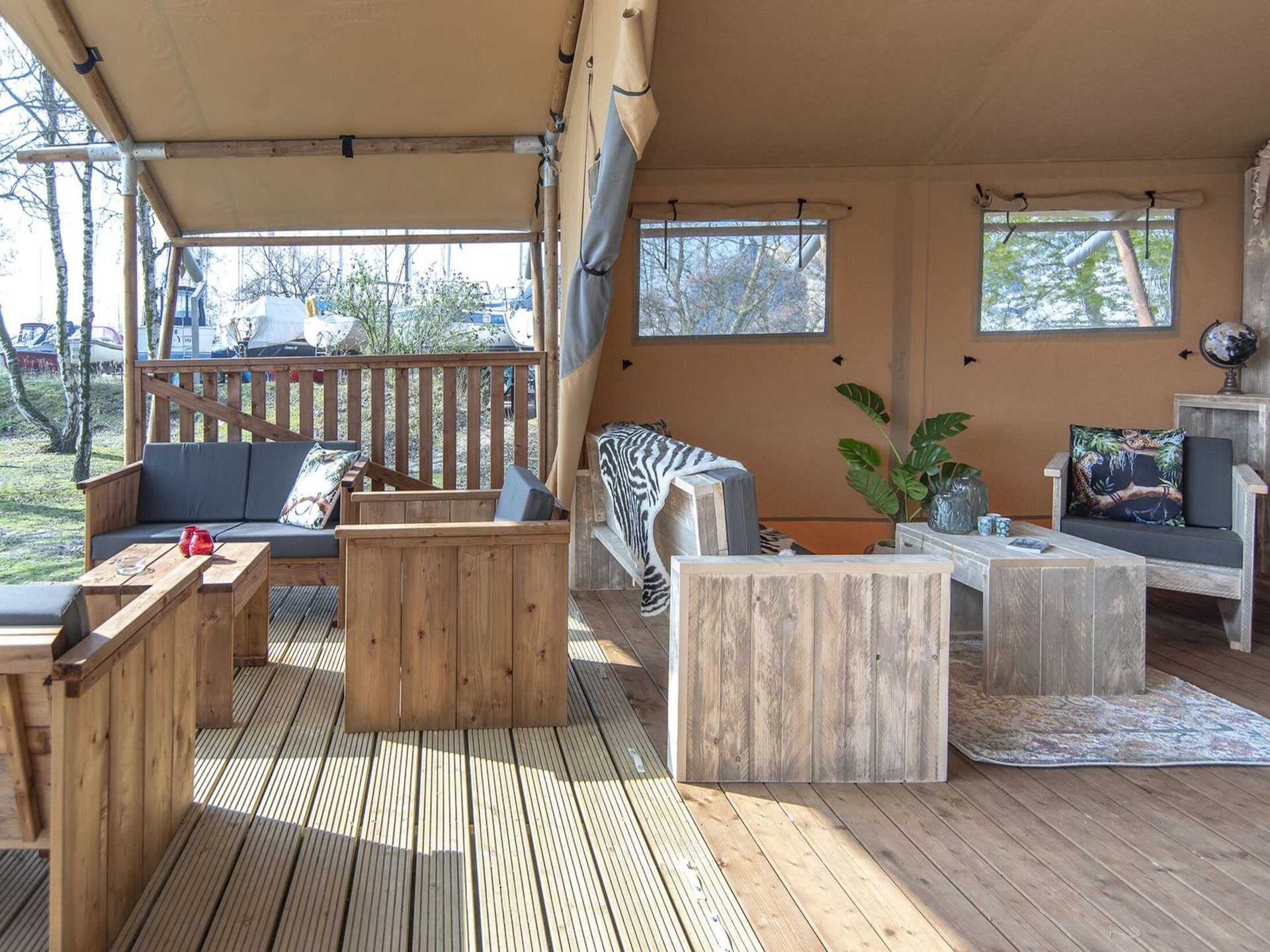 Luxe Safari Lodge XL in Almere voor 6 personen aan het IJmeer - foto 12