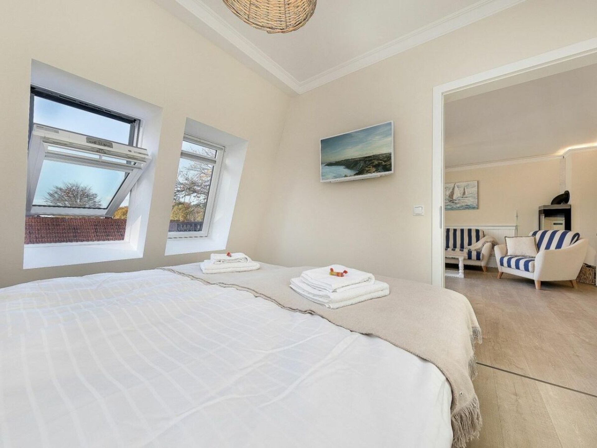 Luxe appartement met open haard en gedeeltelijk zeezicht in Zingst - foto 16