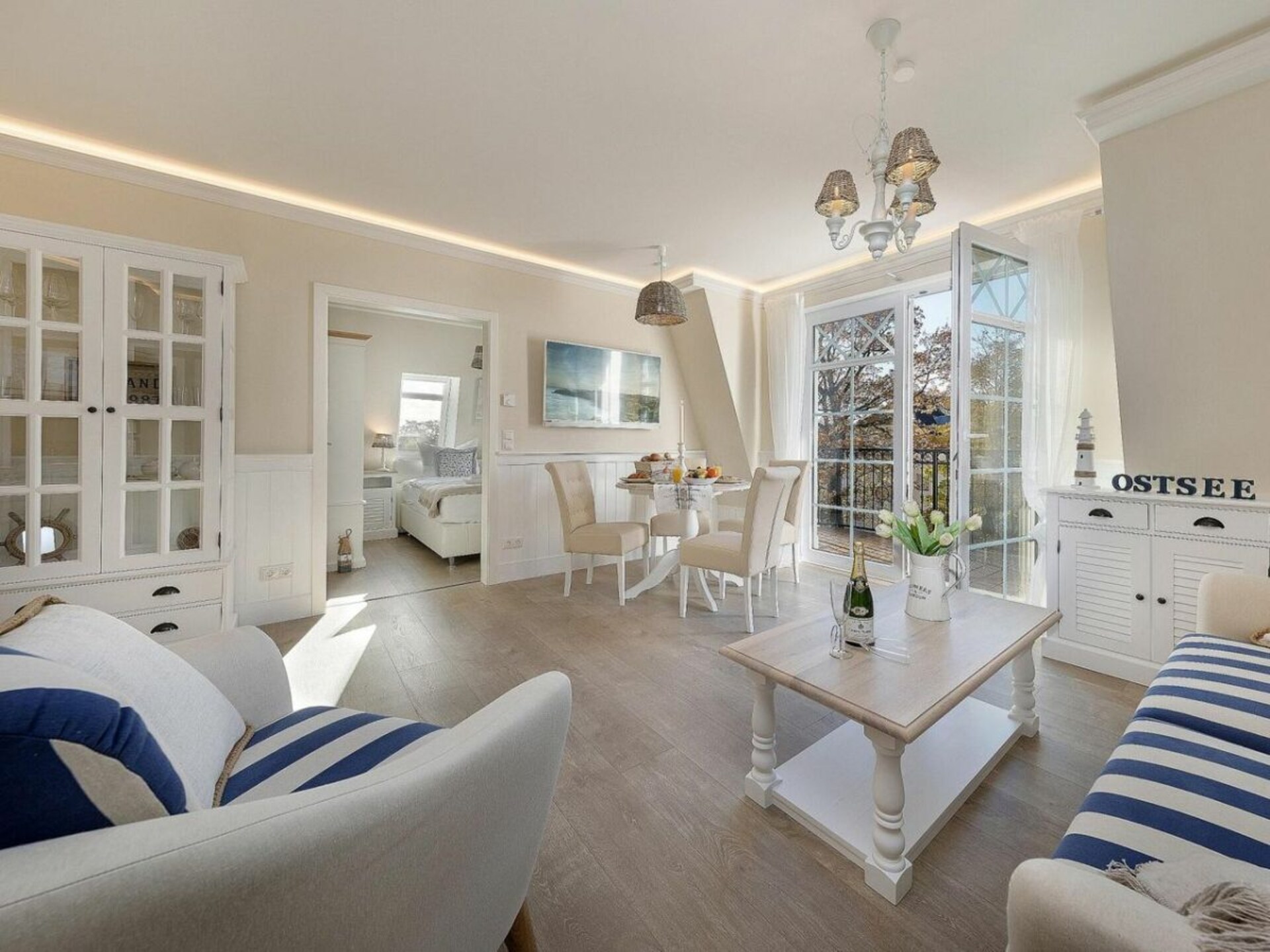 Luxe appartement met open haard en gedeeltelijk zeezicht in Zingst - foto 18