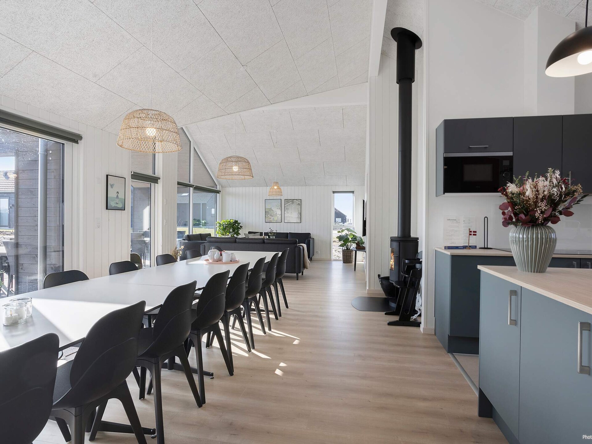 Groots vakantiehuis met zwembad en activiteitenruimte nabij strand Bogense - foto 17