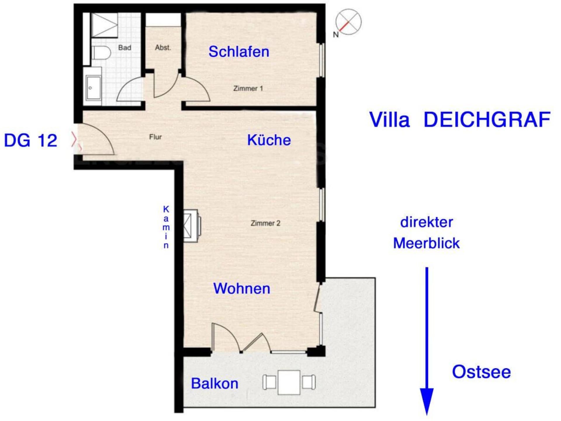 Appartement met direct uitzicht op de Oostzee en balkon op de eerste rij - foto 41