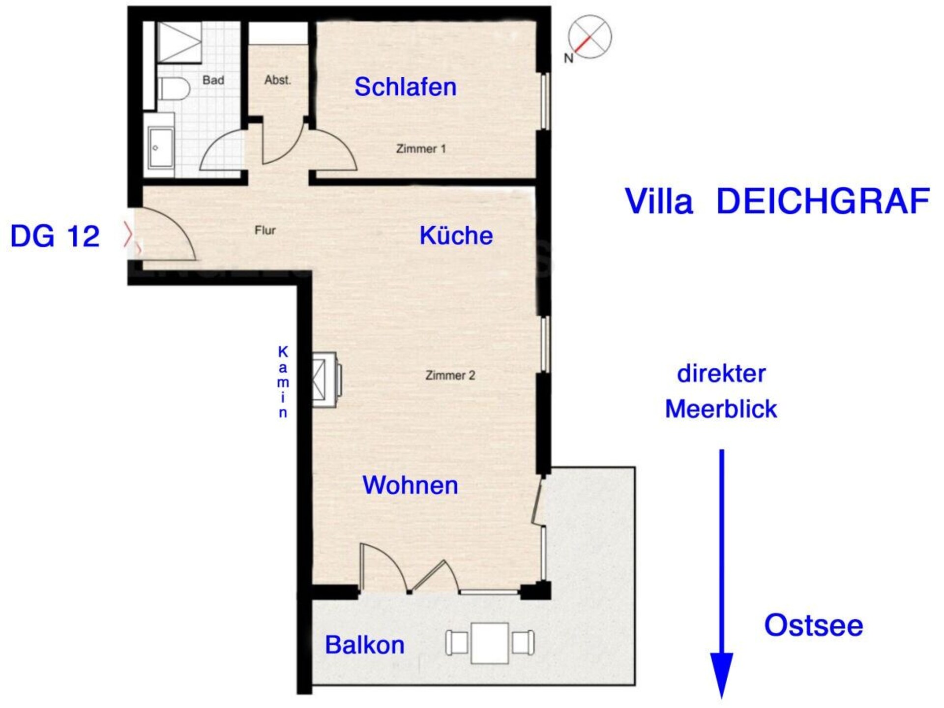 Appartement met direct uitzicht op de Oostzee en balkon op de eerste rij - foto 42
