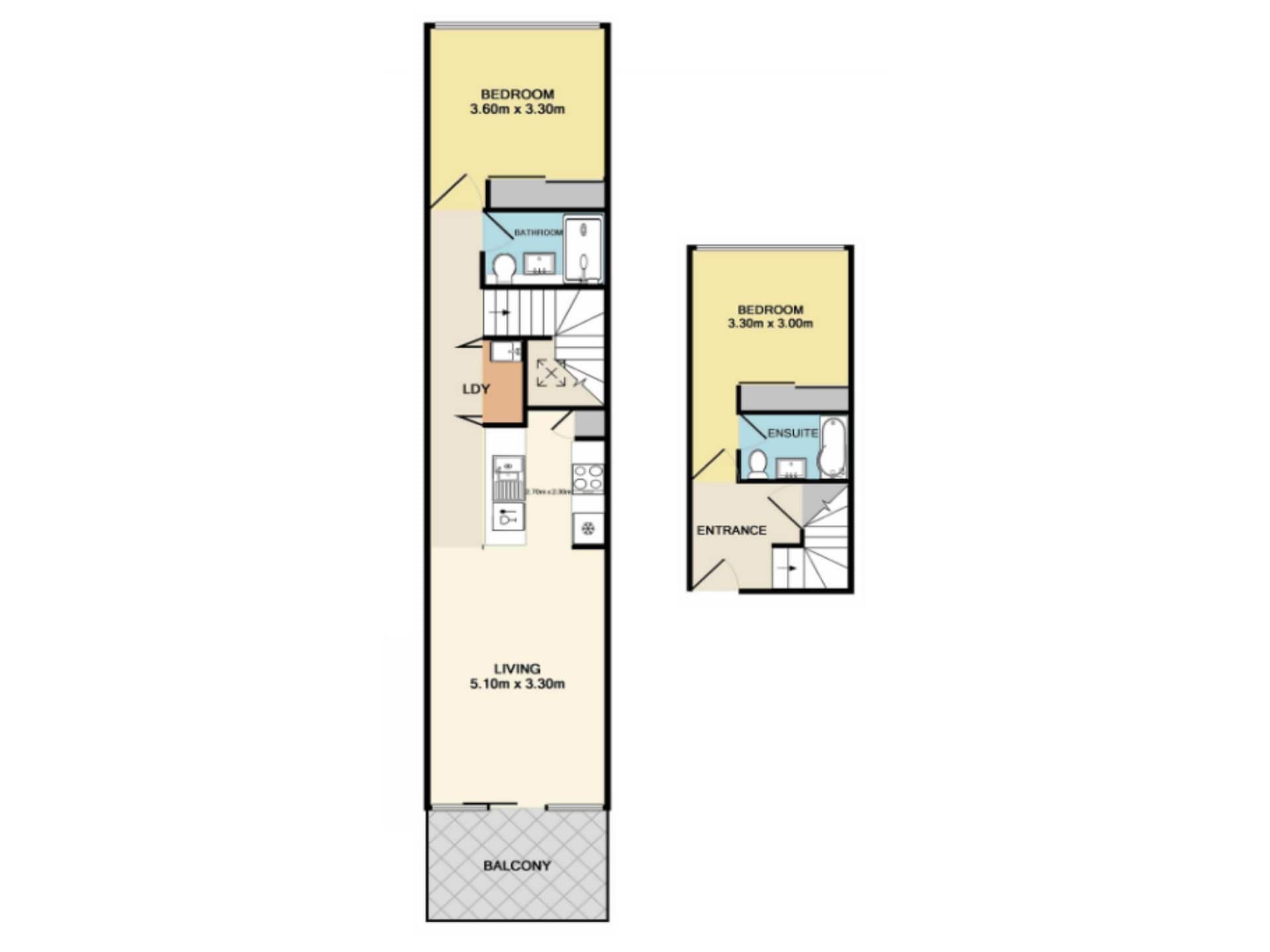 Modern appartement in Forest Lodge met uitzicht op de stad - foto 13