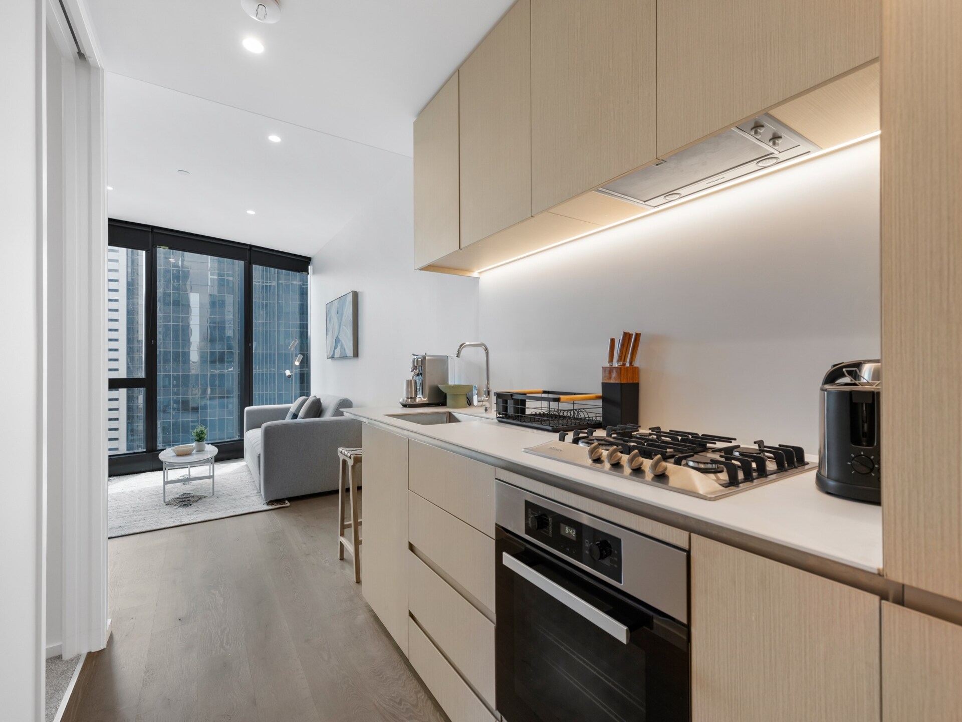 Modern appartement in Southbank met uitzicht op de skyline - foto 6
