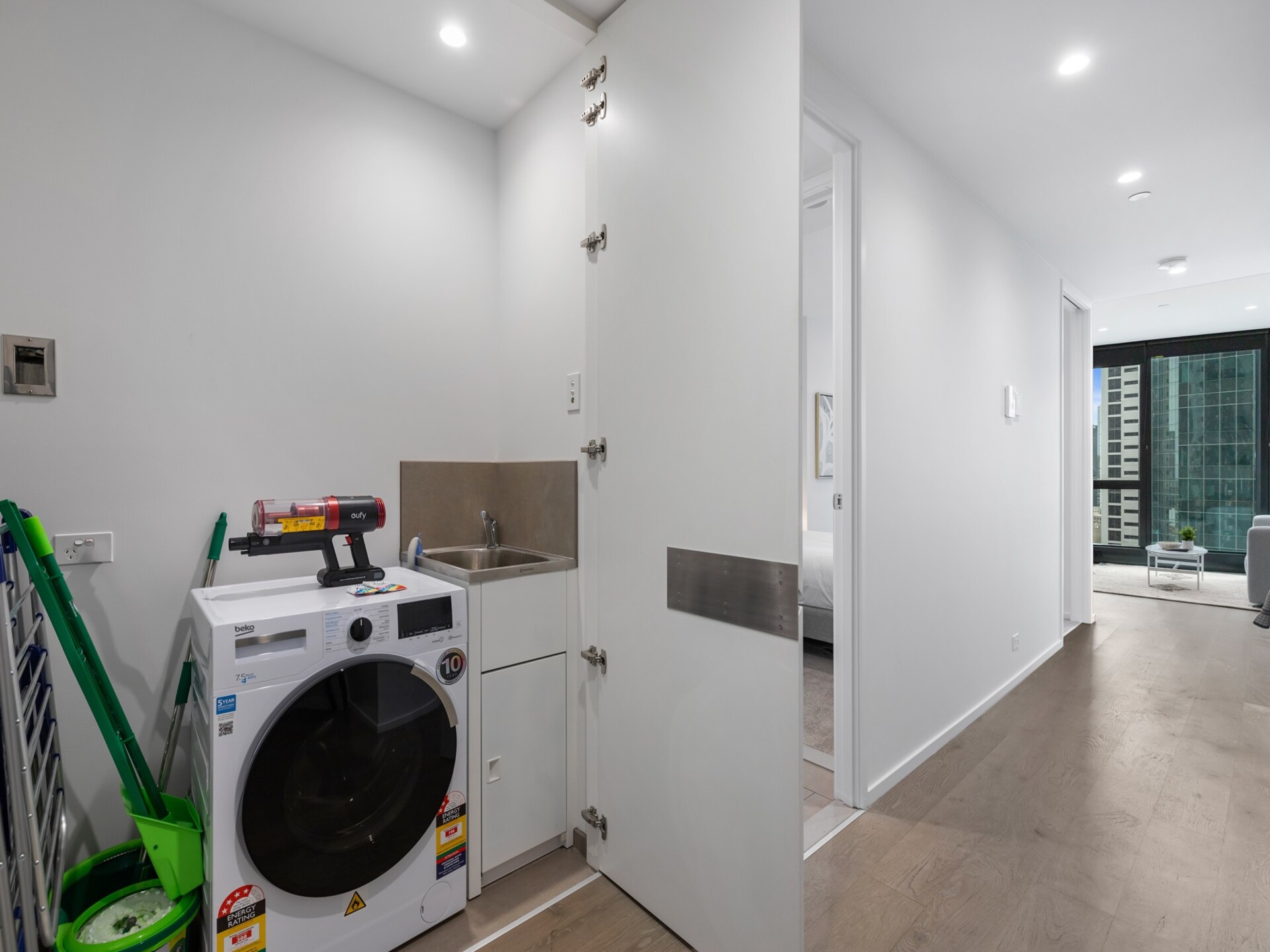 Modern appartement in Southbank met uitzicht op de skyline - foto 12