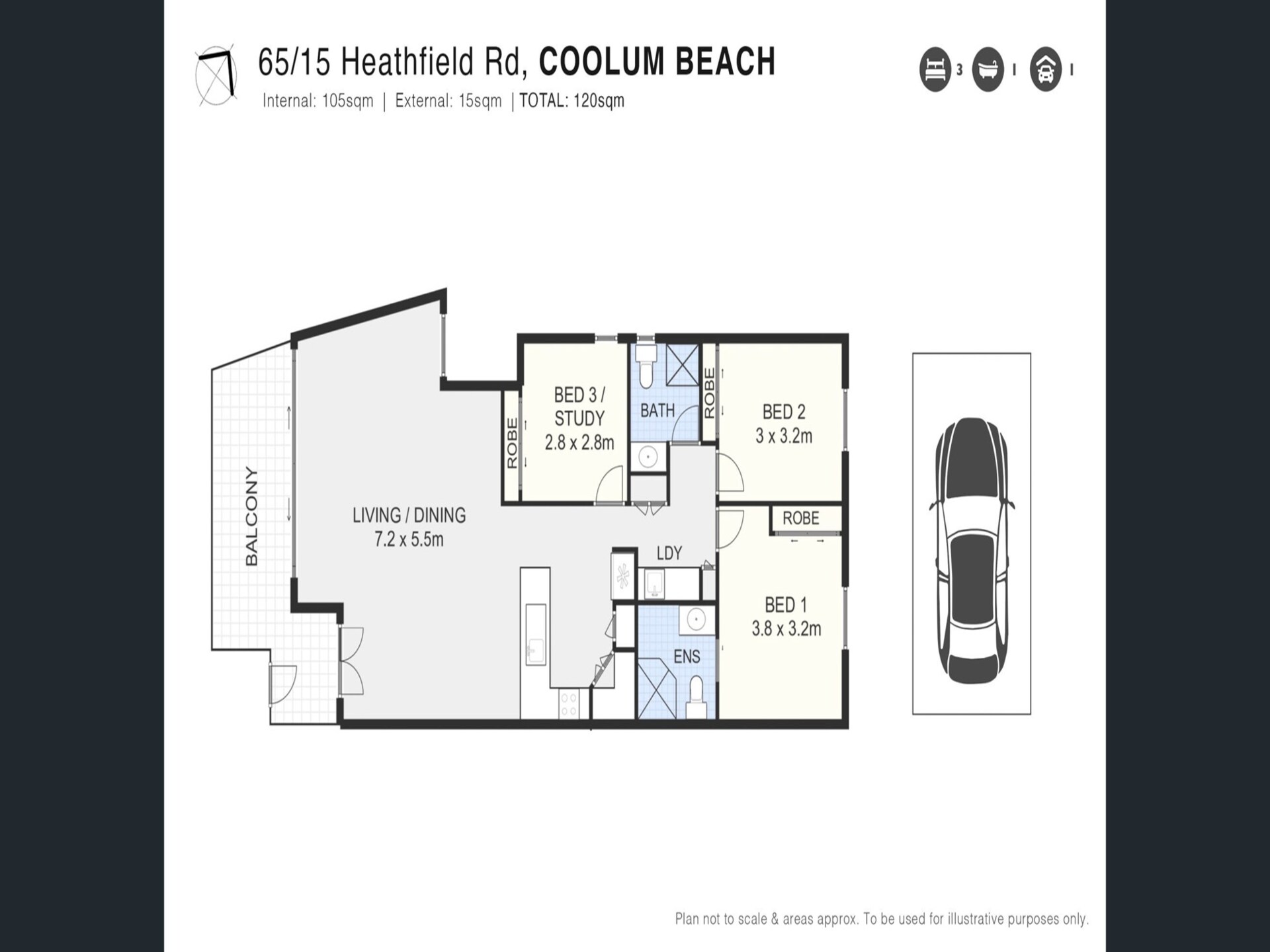 Ruim appartement in Coolum Beach met balkon en BBQ - foto 20