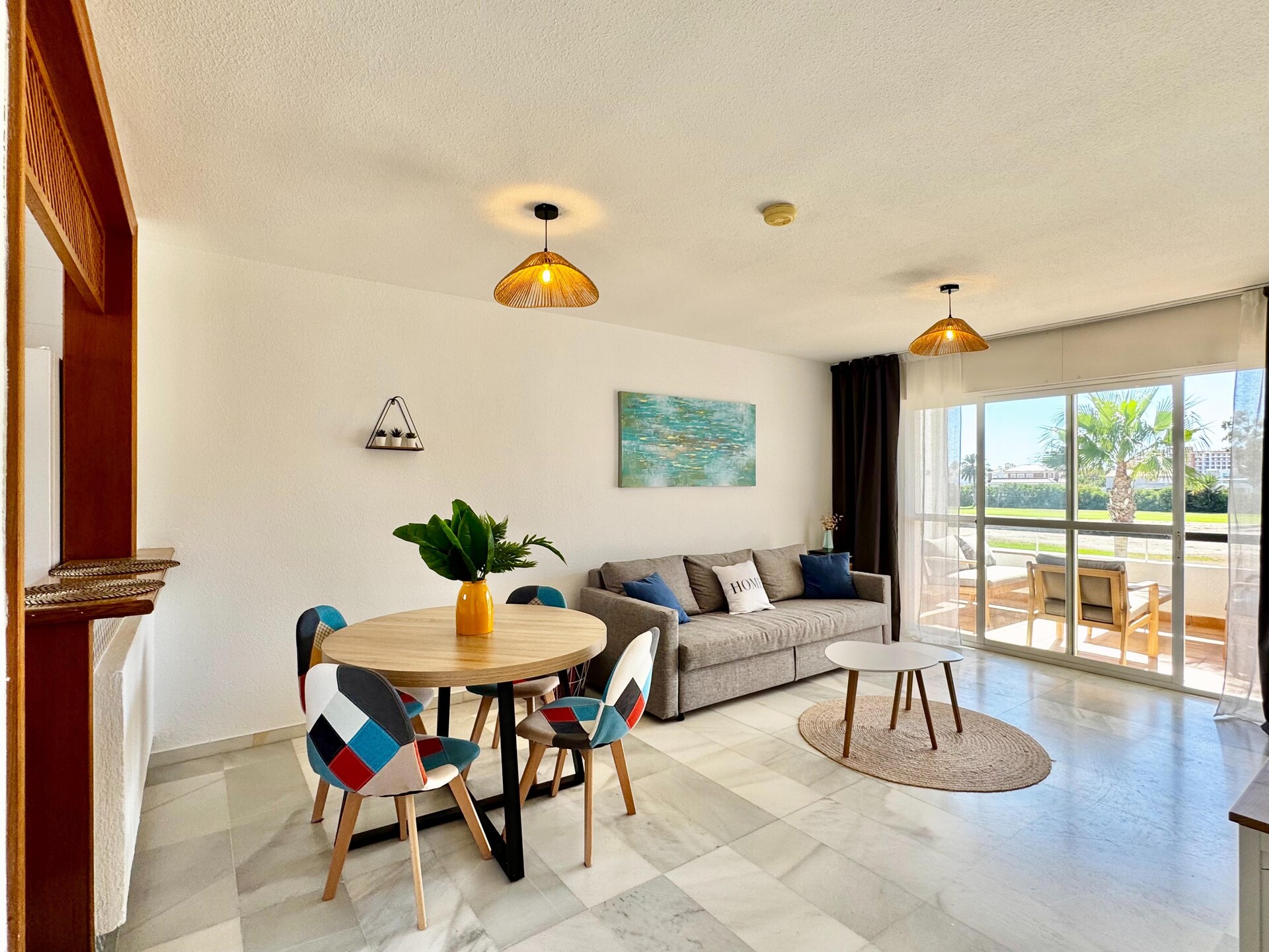 Stijlvol appartement aan golfbaan, 470m van Playa Serena - foto 1