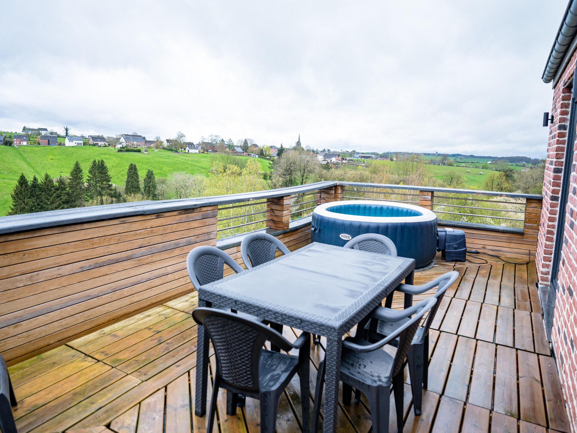 Appartement met jacuzzi en panoramisch uitzicht op de vallei bij de Eau d'Heure-meren - foto 31