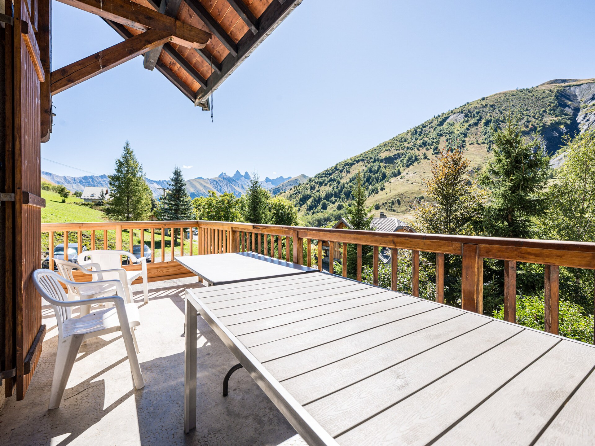 Ruim chalet voor 14 personen met balkon en uitzicht in Saint-Sorlin-d'Arves - foto 21