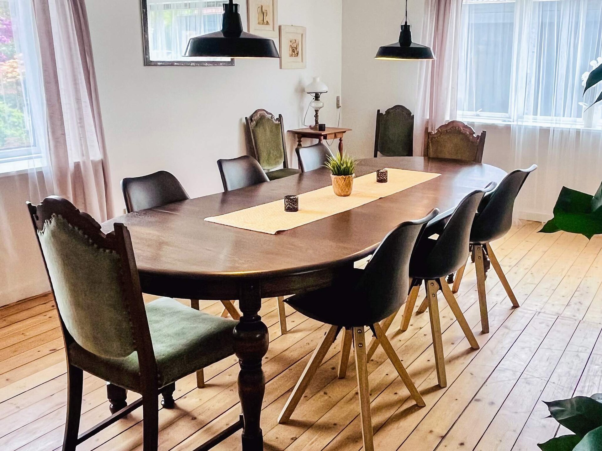 Ruim vakantiehuis voor 10 personen aan de golfbaan in Bording - foto 14