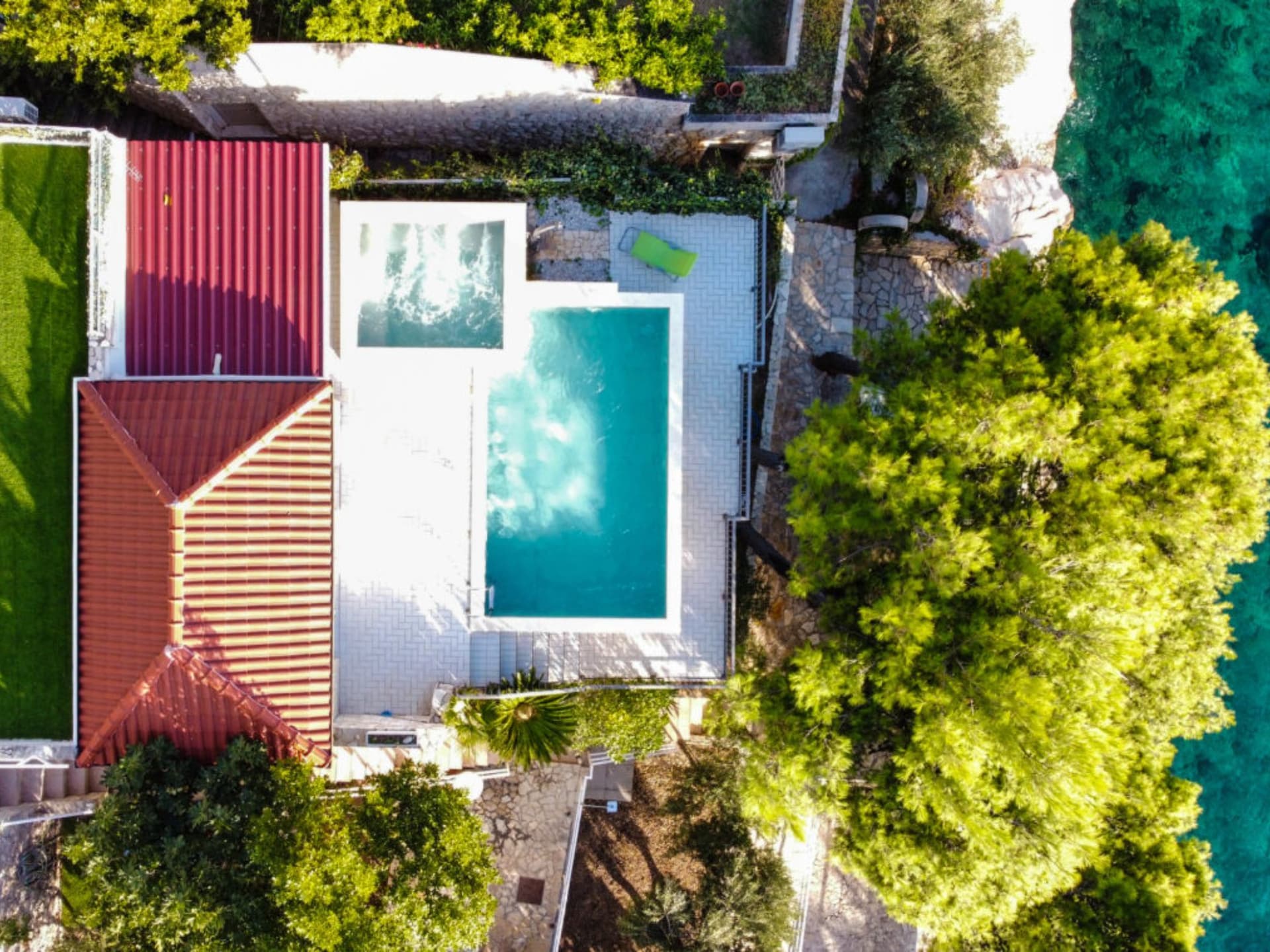 5-persoons appartement in Pisak met privézwembad en zeezicht - foto 14