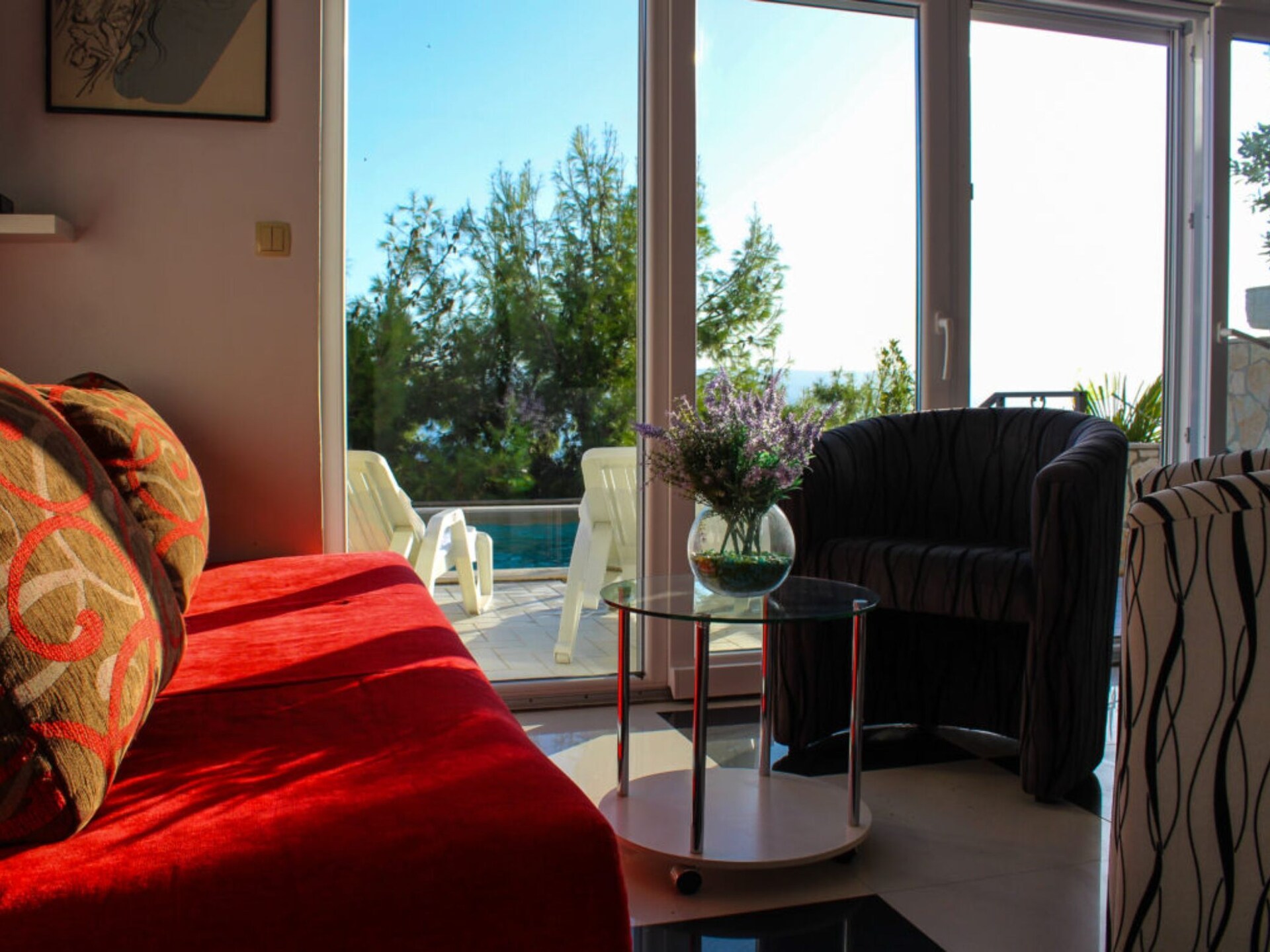 5-persoons appartement in Pisak met privézwembad en zeezicht - foto 2