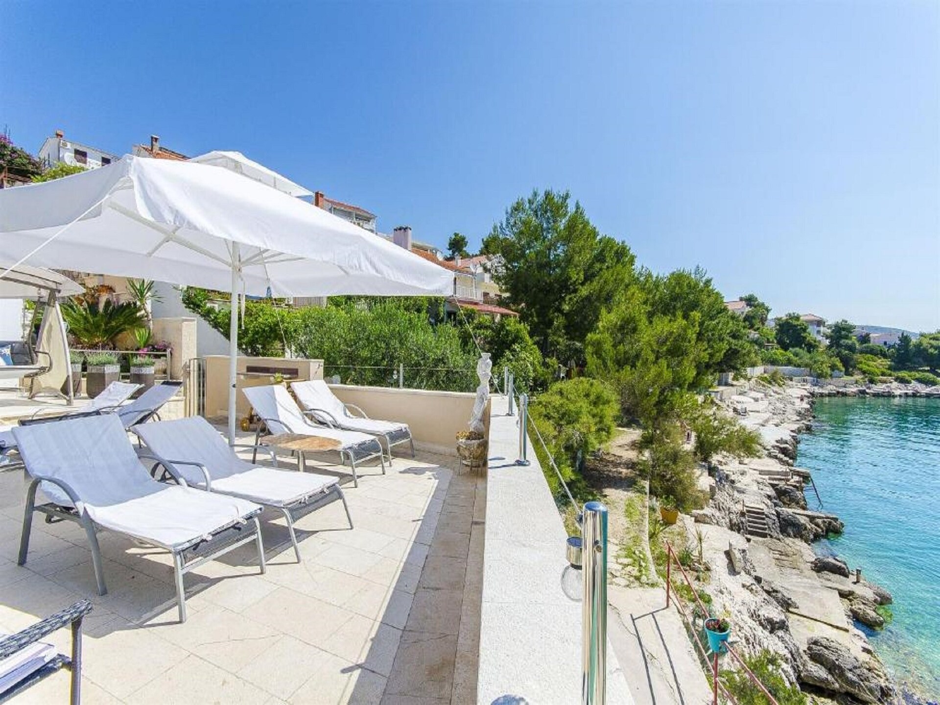 Rustiek appartement aan zee voor 6 personen in Okrug Gornji, vlakbij Trogir - foto 14
