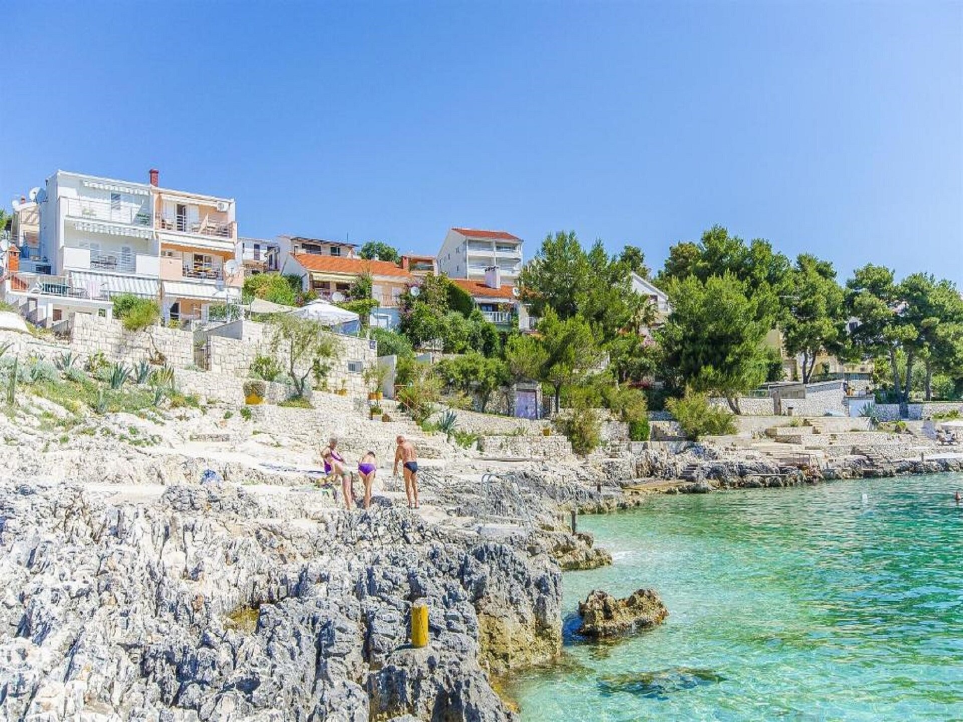 Rustiek appartement aan zee voor 6 personen in Okrug Gornji, vlakbij Trogir - foto 24