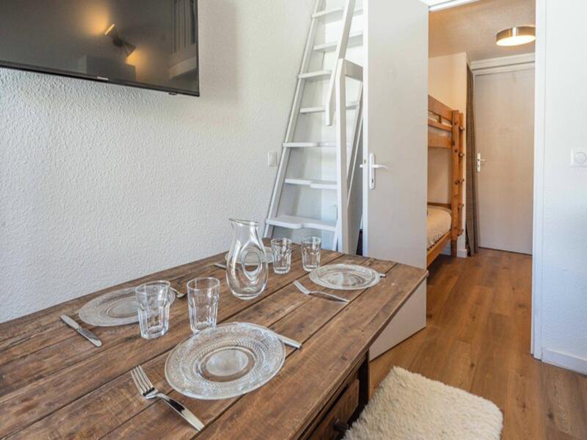 Studio met mezzanine op de piste in Alpe d'Huez, vlakbij de Alpe Express - foto 3