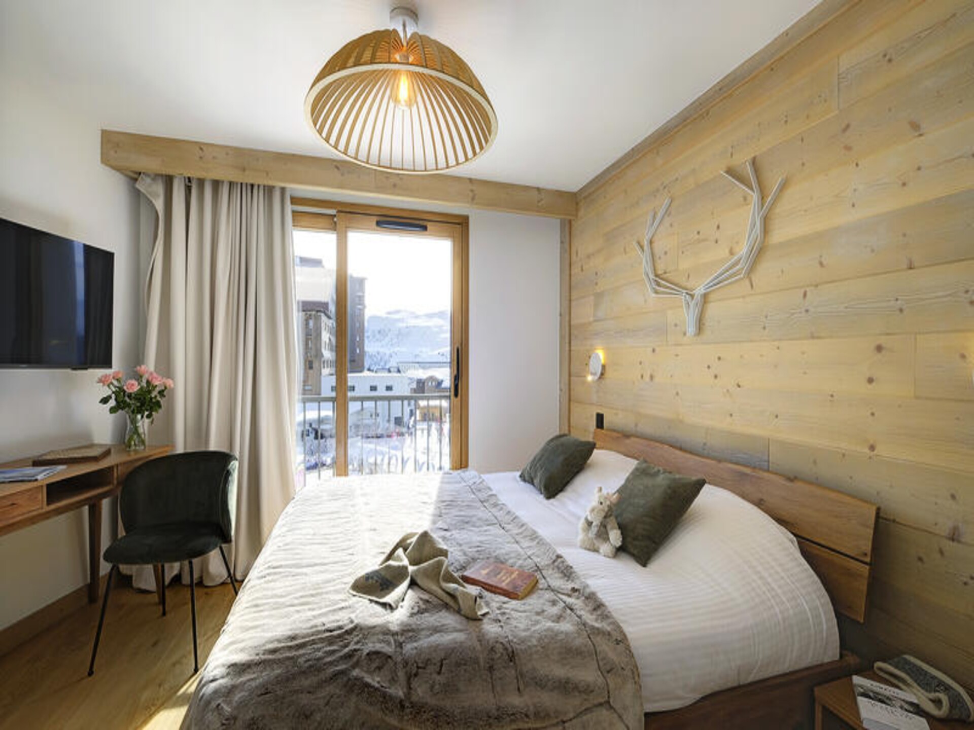 Licht appartement in Huez met panoramisch uitzicht en ski-in/ski-out - foto 8