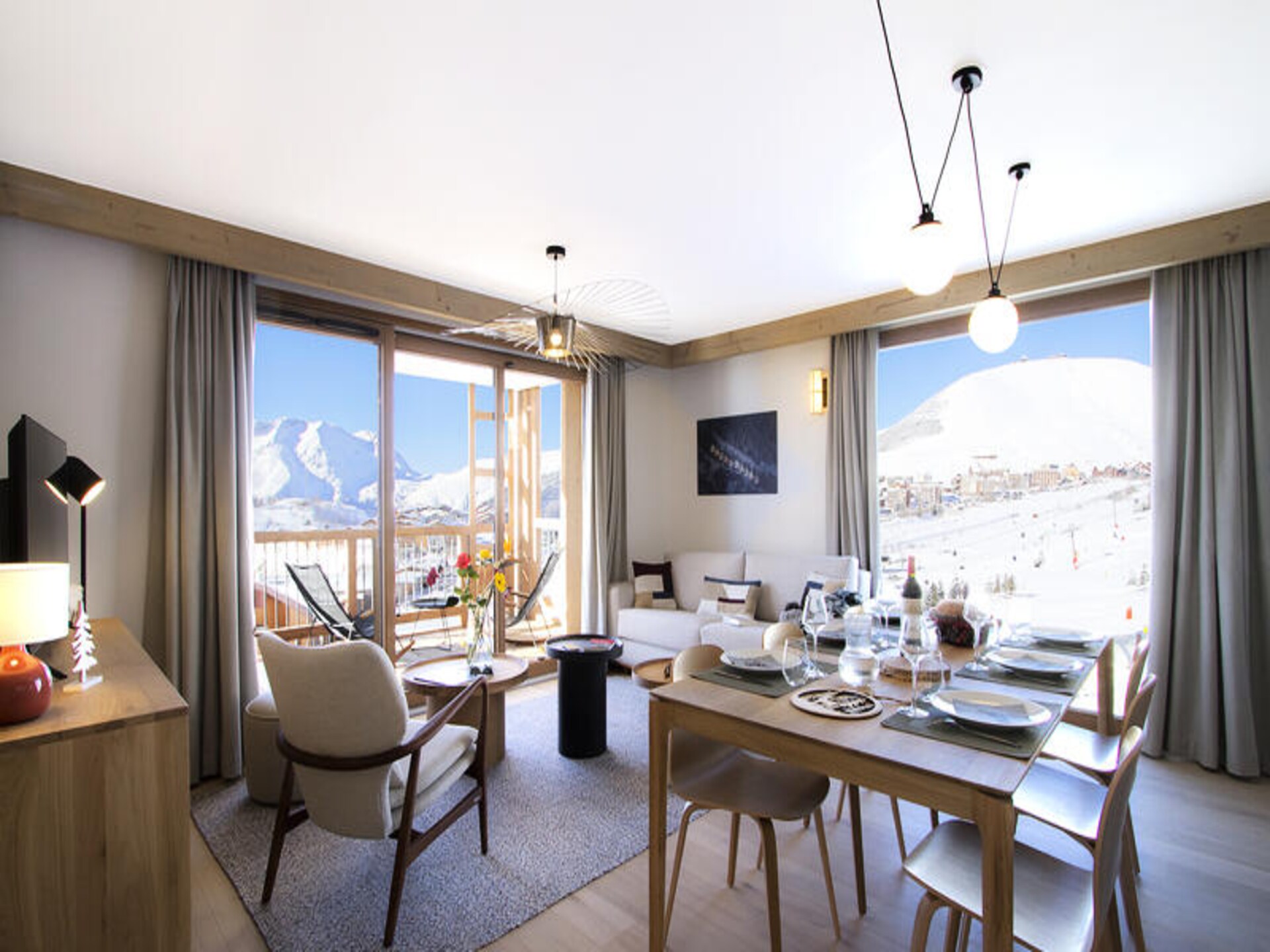 Licht appartement met sauna, zwembad en directe piste-toegang in Huez - foto 4