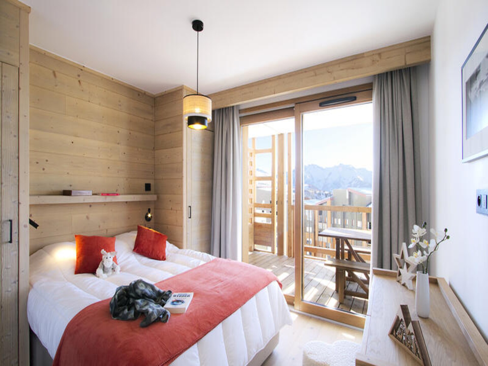 Licht appartement met sauna, zwembad en directe piste-toegang in Huez - foto 10