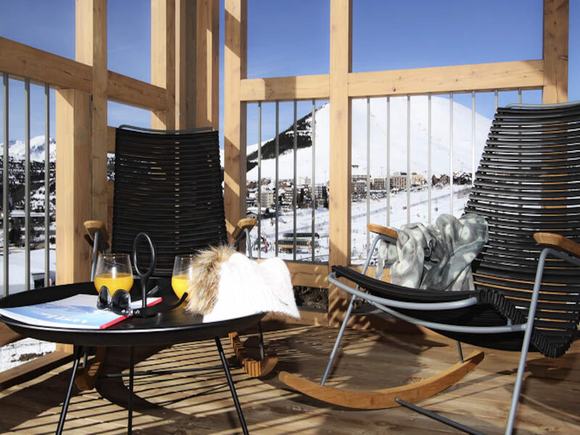 Licht appartement met sauna, zwembad en directe piste-toegang in Huez - foto 13