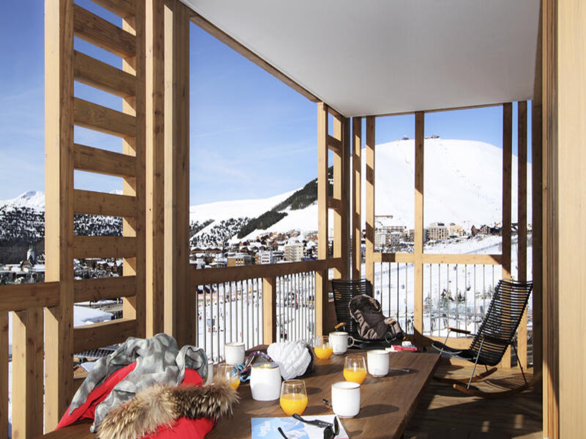 Licht appartement met sauna, zwembad en directe piste-toegang in Huez - foto 14