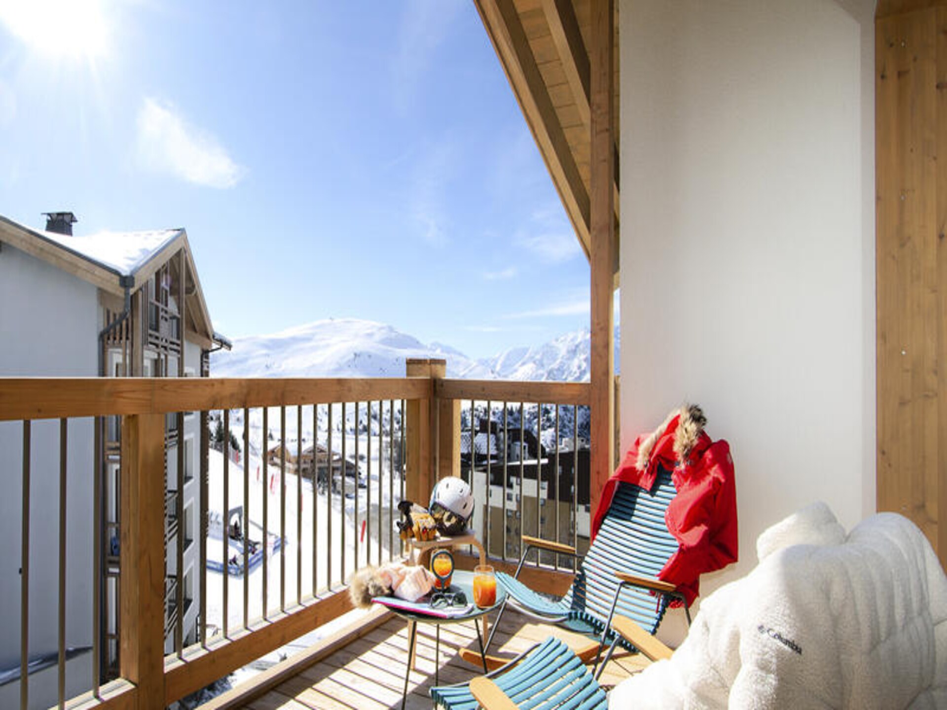 Ski-in/ski-out appartement met balkon en wellness in Huez - foto 7