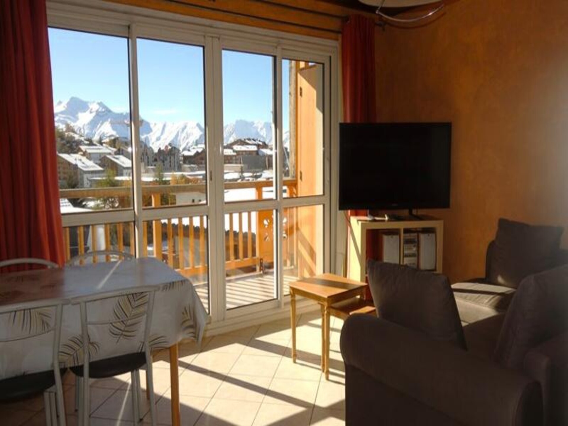 Knusse studio op de piste in Les Deux Alpes met zonnig balkon - foto 2