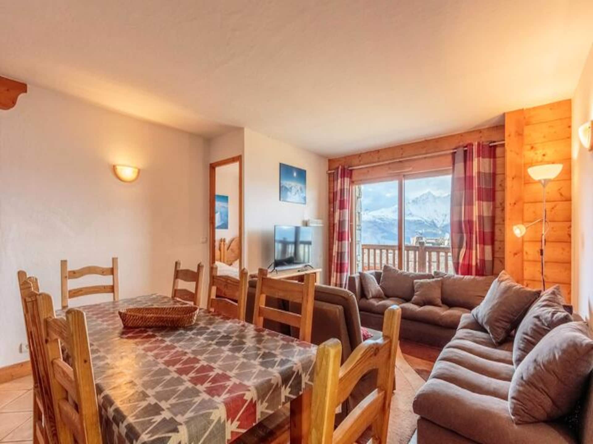 Ski-in/ski-out appartement Bourg St Maurice met Mont Blanc uitzicht en zwembad - foto 4