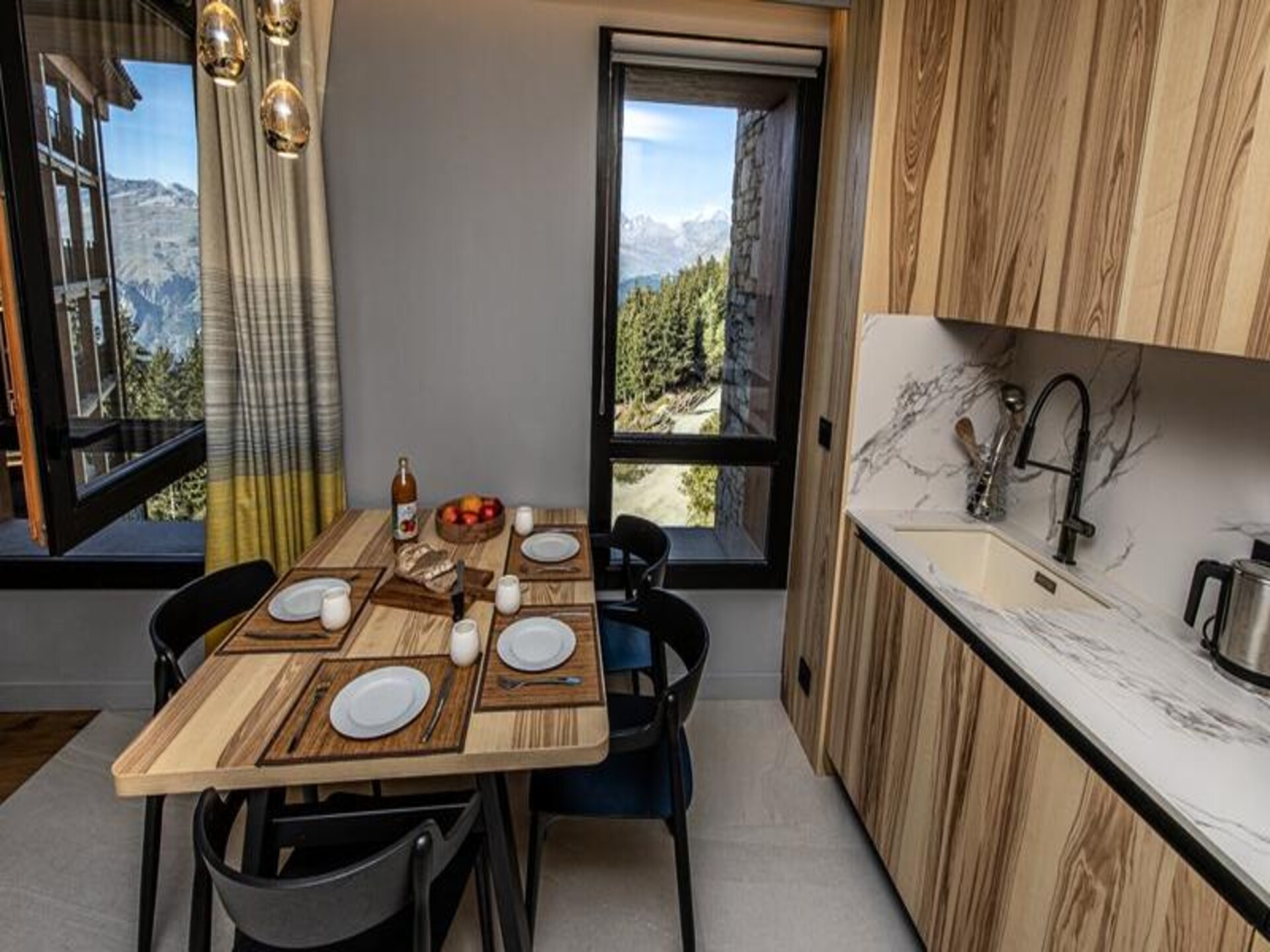 Luxe appartement Les Cristaux in Arc 1800 met spa en panoramisch uitzicht - foto 12