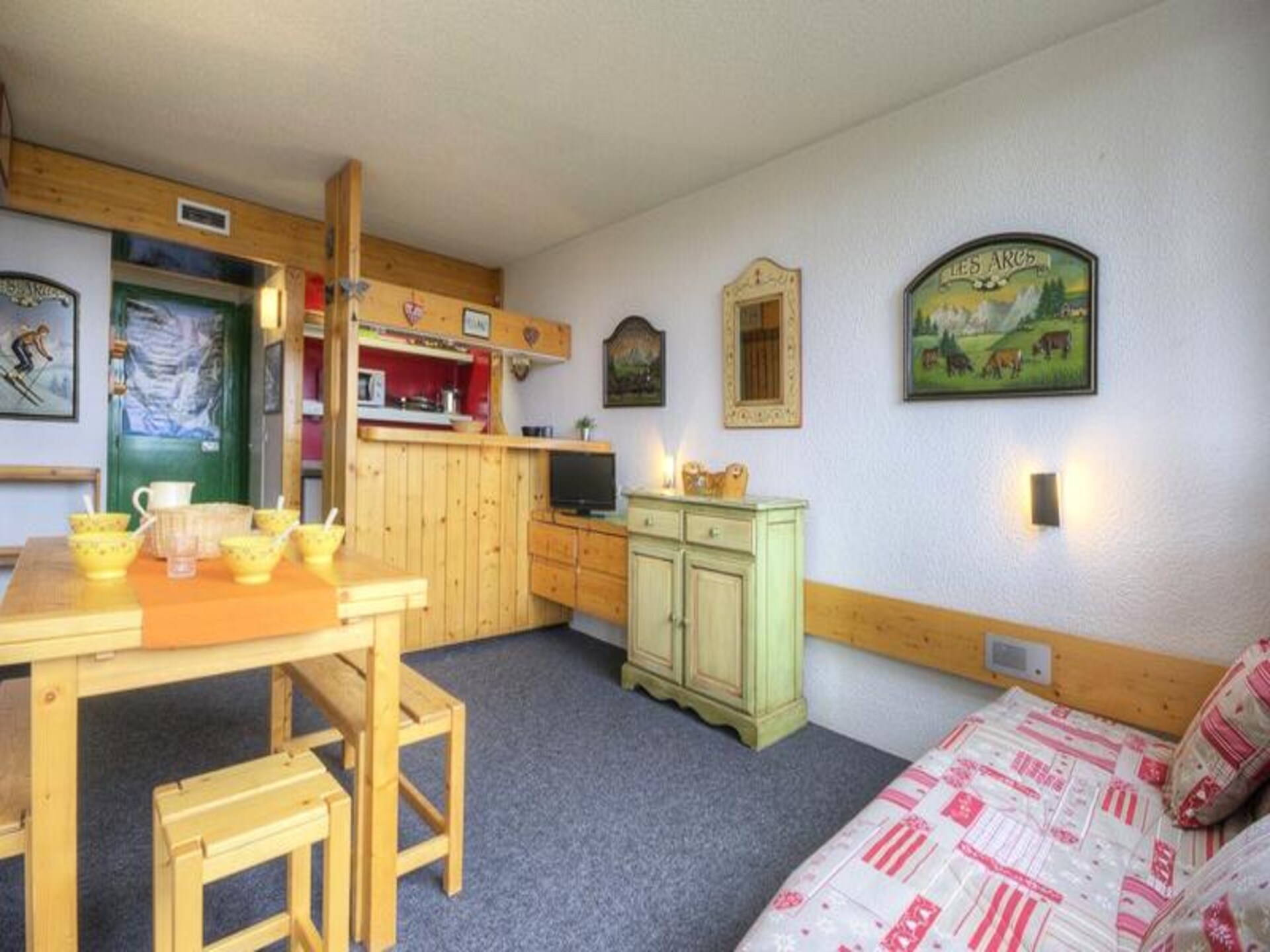 Appartement 33m² in Les Arcs 1800, direct aan de piste voor 5 personen - foto 14