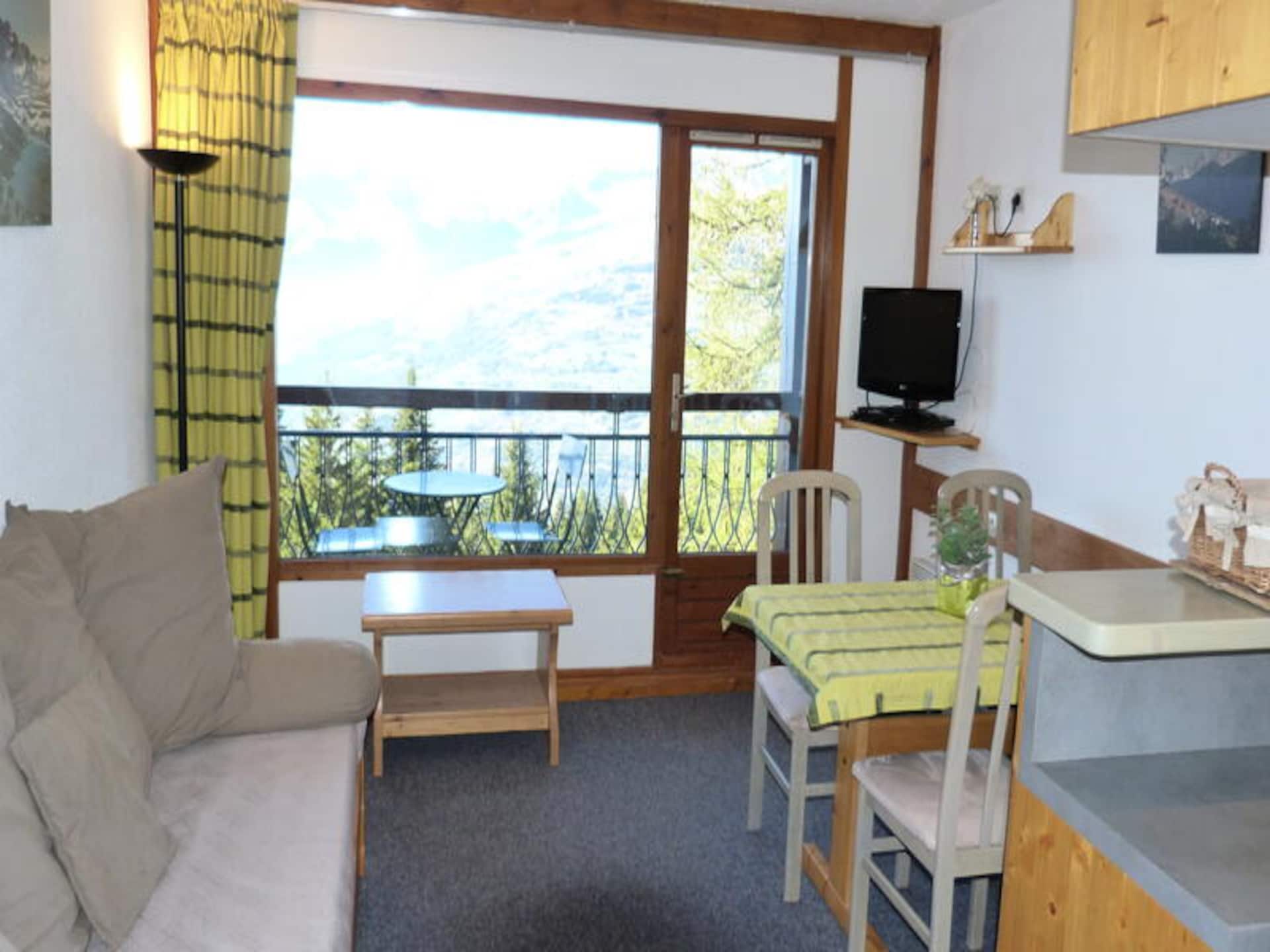 Knus appartement op 70m van de piste met balkon en panoramisch uitzicht in Arc 1800 - foto 8