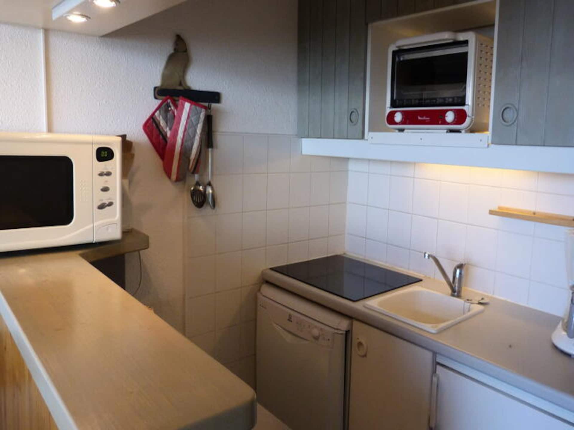 Knus appartement op 70m van de piste met balkon en panoramisch uitzicht in Arc 1800 - foto 14