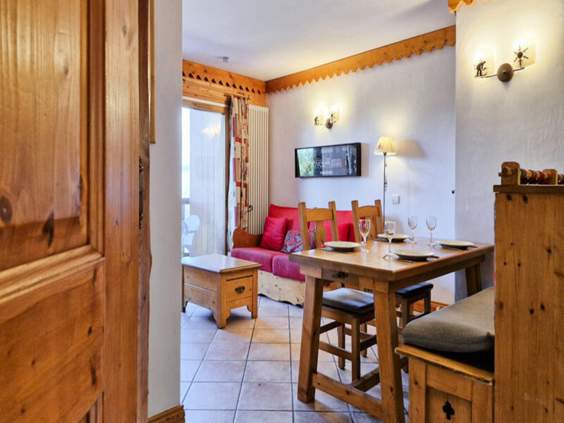 Appartement 6 pers. in Résidence Roselend met ski-in/ski-out en zwembad - foto 12